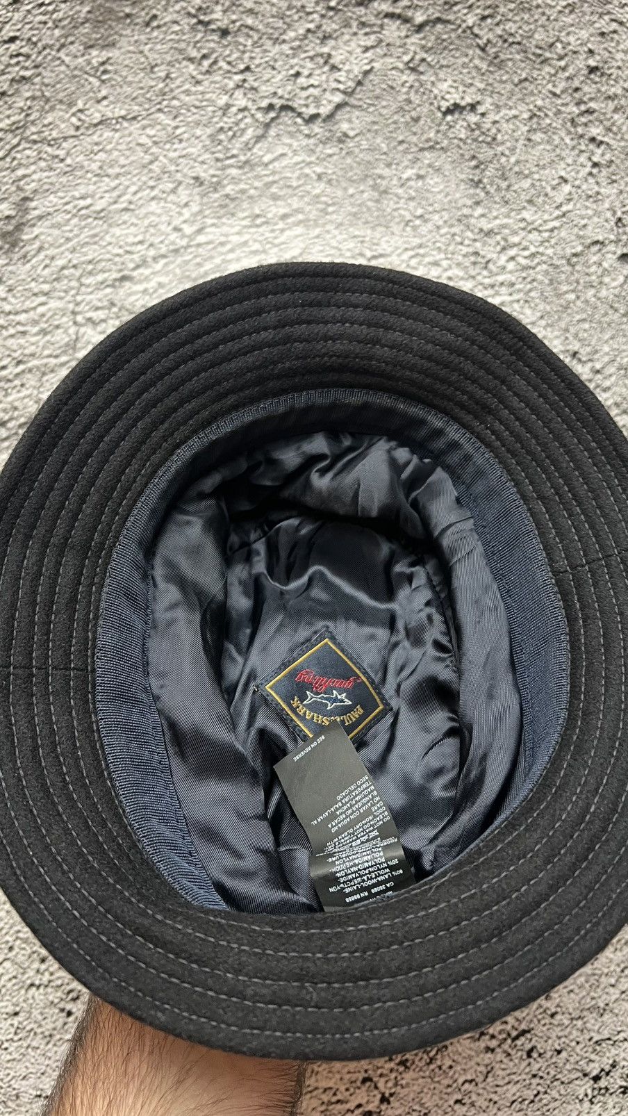 Paul & Shark Paul & Shark wool bucket hat leather patch logo Size ONE SIZE - 5 Thumbnail
