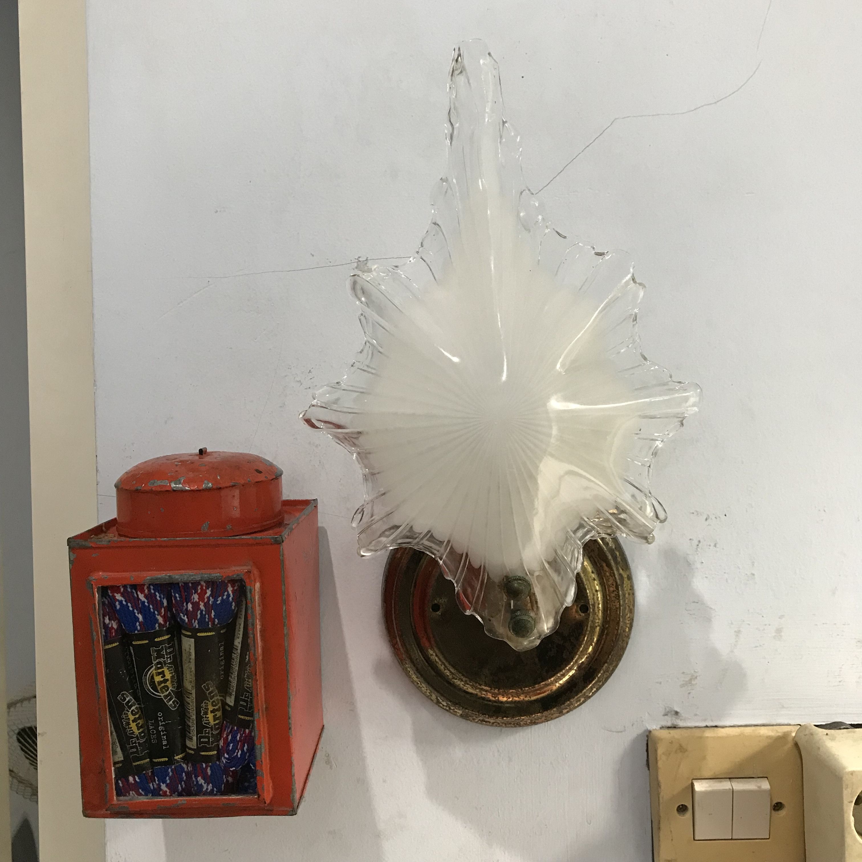 Vintage Vintage Art Deco Lamp sea Shell Art Deco style wall lamp Size ONE SIZE - 10 Thumbnail