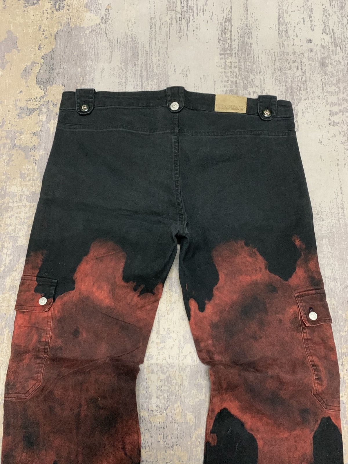 If Six Was Nine Japanese Brand Buffalo Bleach Dye Cropped Cargo Pant 31x28.5 Size US 32 / EU 48 - 7 Thumbnail