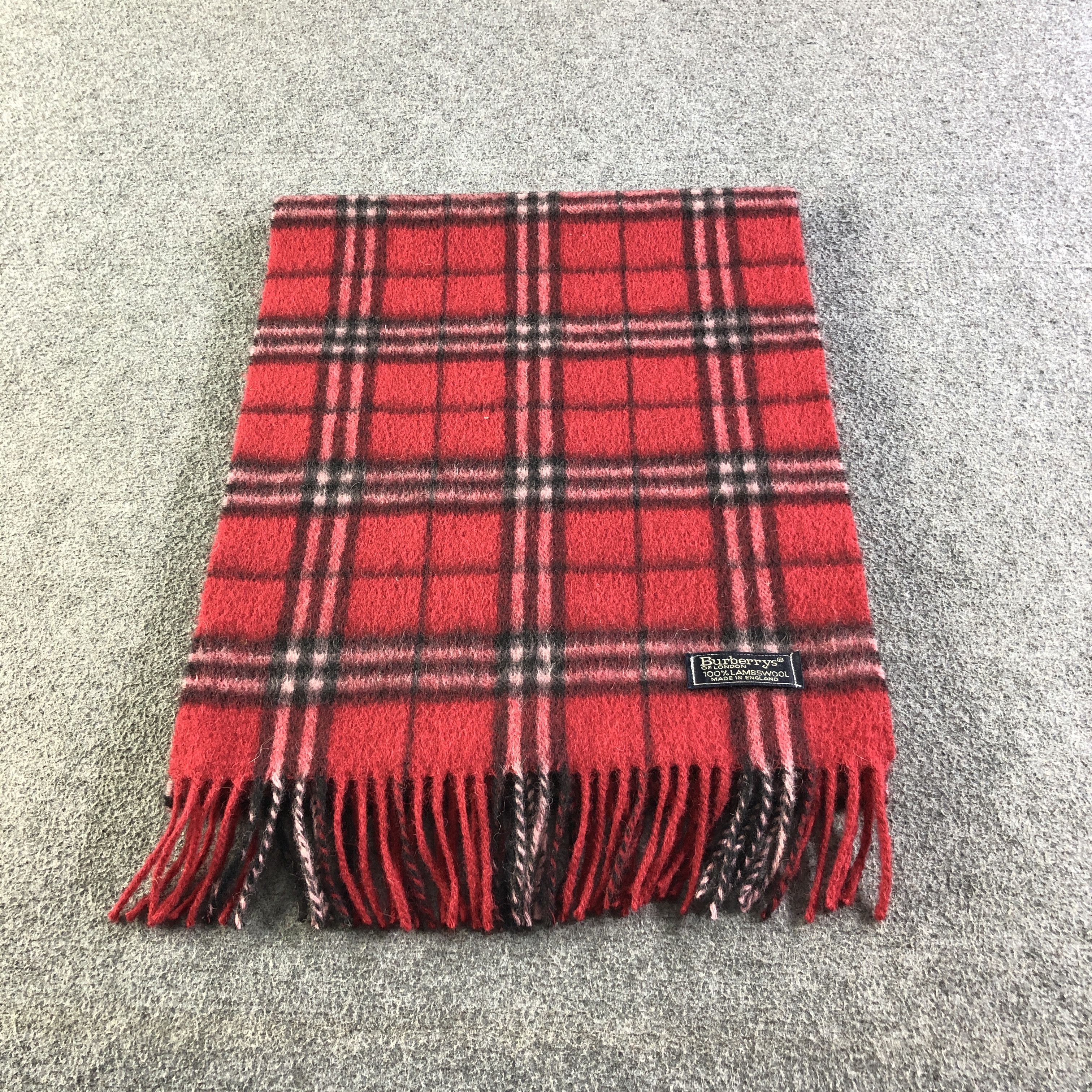 Burberry Burberrys Nova Check Wool Scarf Muffler Neckwear V2701 Size ONE SIZE - 3 Thumbnail