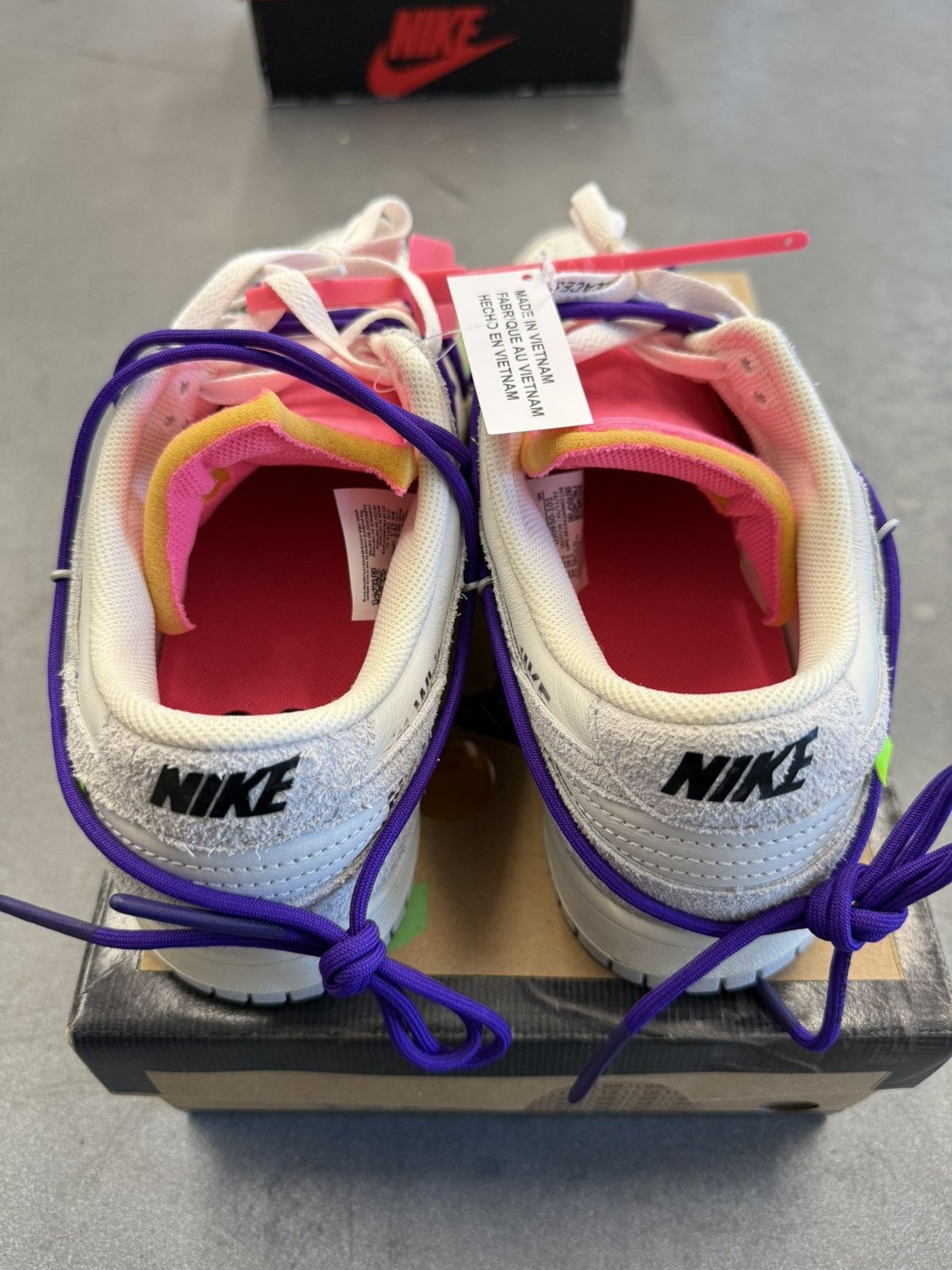 Nike × Off-White 2021 Nike Dunk Low Off White 15 Of 50 Sail Neutral Grey Size US 10.5 / EU 43-44 - 5 Thumbnail