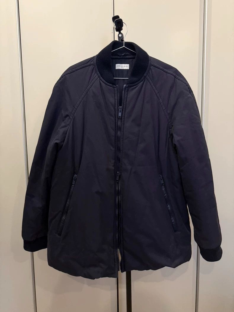 dries van noten Black padded jacket 2502-Nextarrow