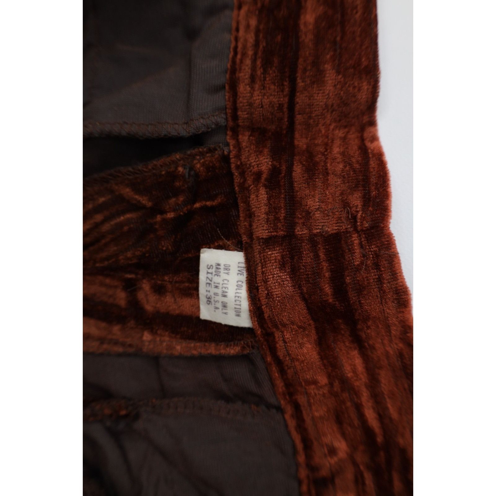 Vintage Vintage 90s Streetwear Velour Velvet Button Shirt Pants Size US L / EU 52-54 / 3 - 19 Thumbnail