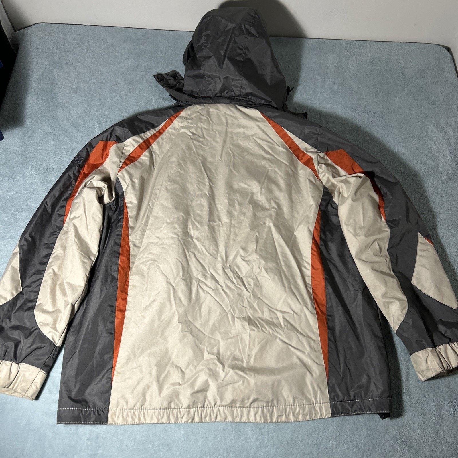 Chaps Retro Striped Chore Hoodie Men Large Hidden Hood Barn Jacket Size US L / EU 52-54 / 3 - 5 Thumbnail