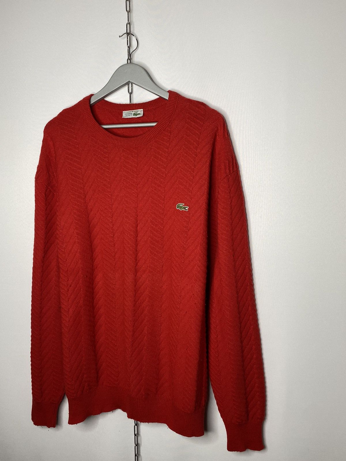 Lacoste × Vintage 🐊Vintage Lacoste Chemise Knitted Sweater Jumper Pullover🐊 Size US XL / EU 56 / 4 - 2 Thumbnail