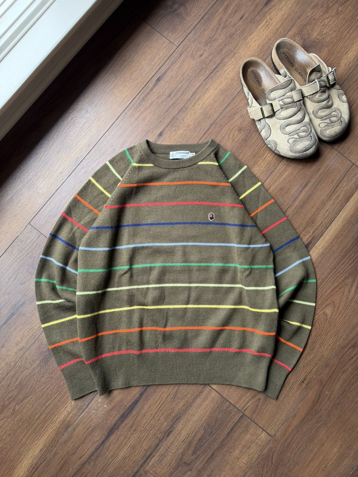 Vintage 1990s Nigo Era Bape Striped Sweater