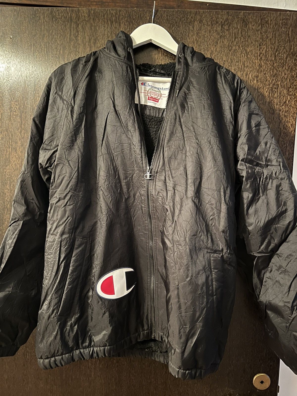 Supreme Champion Sherpa Lined Hooded Jacket FW17