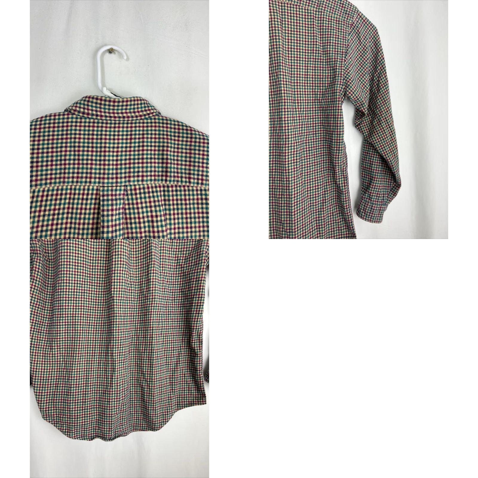 American Eagle Outfitters VINTAGE American Eagle Outfitters Shirt Mens L Flannel Button-Up Green Beige Red USA Size US L / EU 52-54 / 3 - 9 Thumbnail