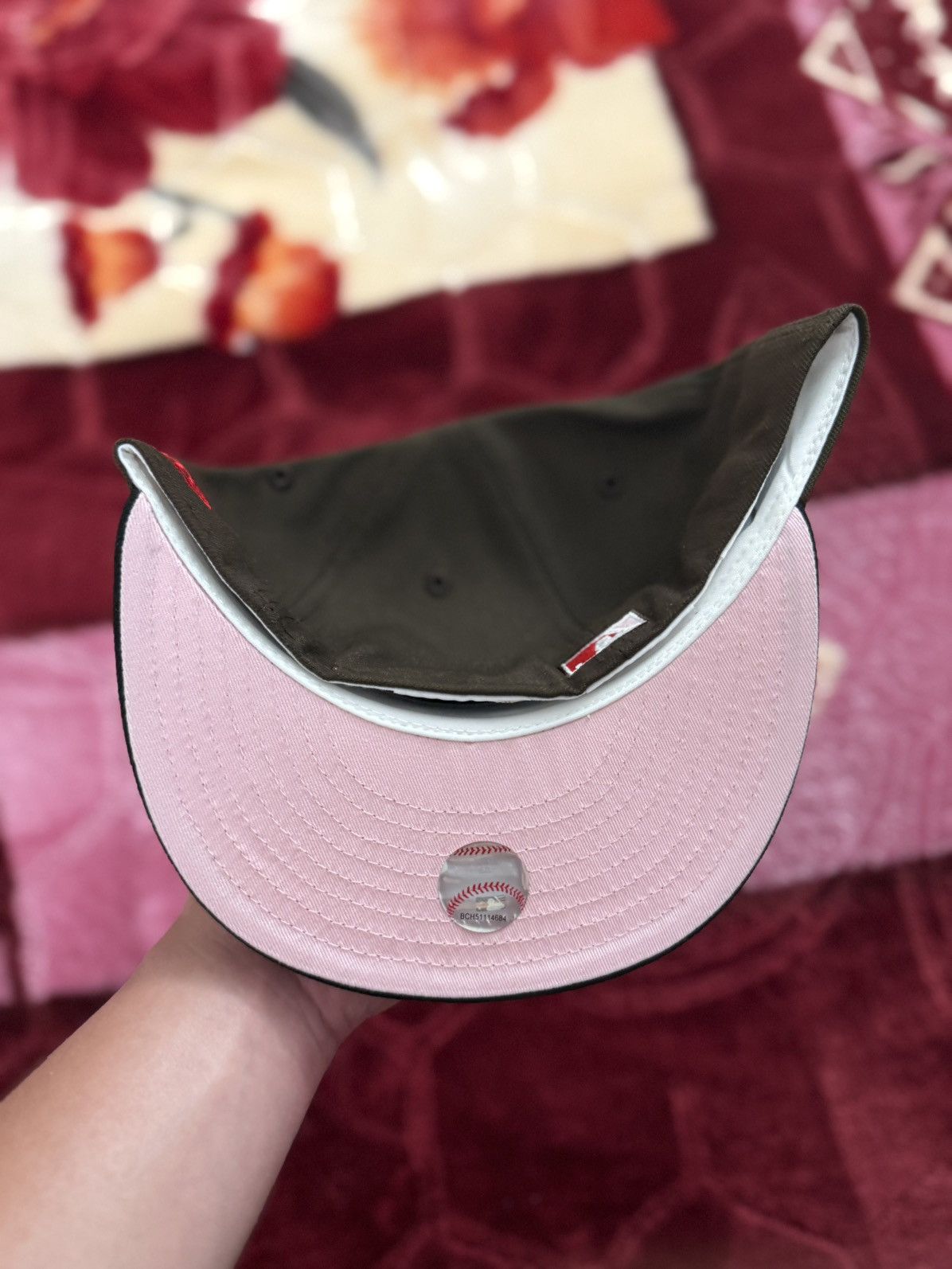 New Era Mag Park Atlanta Braves Pink Mocha 2.0 2017 Inaugural 7 1/2 Size ONE SIZE - 5 Thumbnail