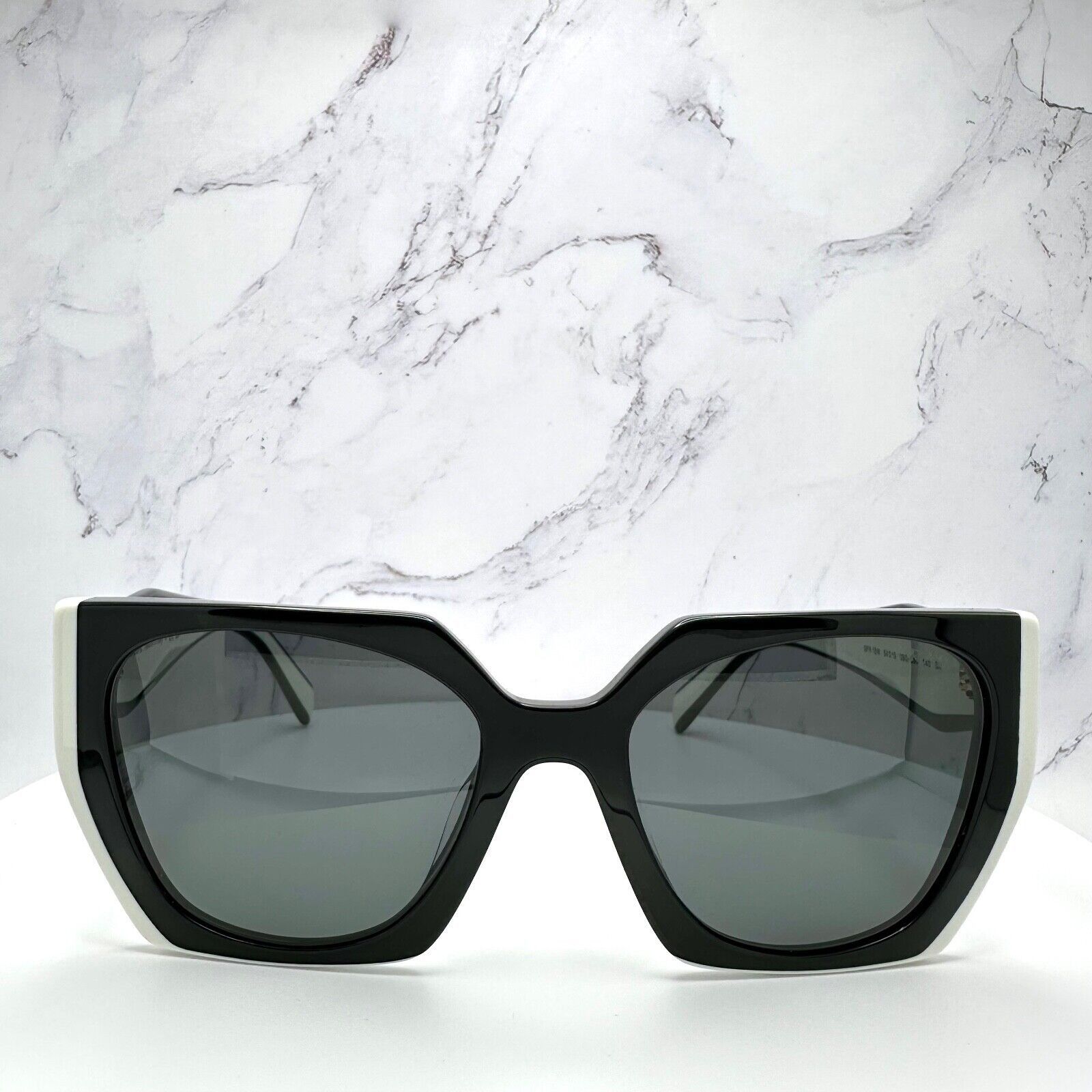 Prada New Prada Sunglasses Womens Black White Symbole Logo Size ONE SIZE - 3 Thumbnail