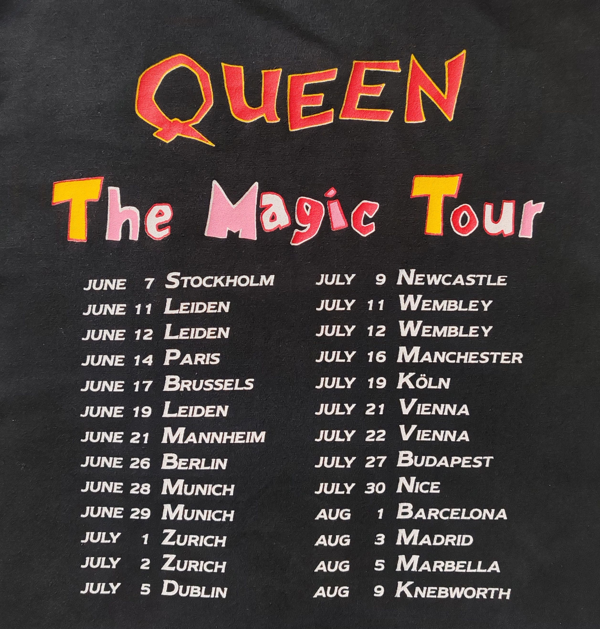 Band Tees Vintage 1986 QUEEN A Kind of Magic Tour T shirt size S Size US S / EU 44-46 / 1 - 5 Thumbnail