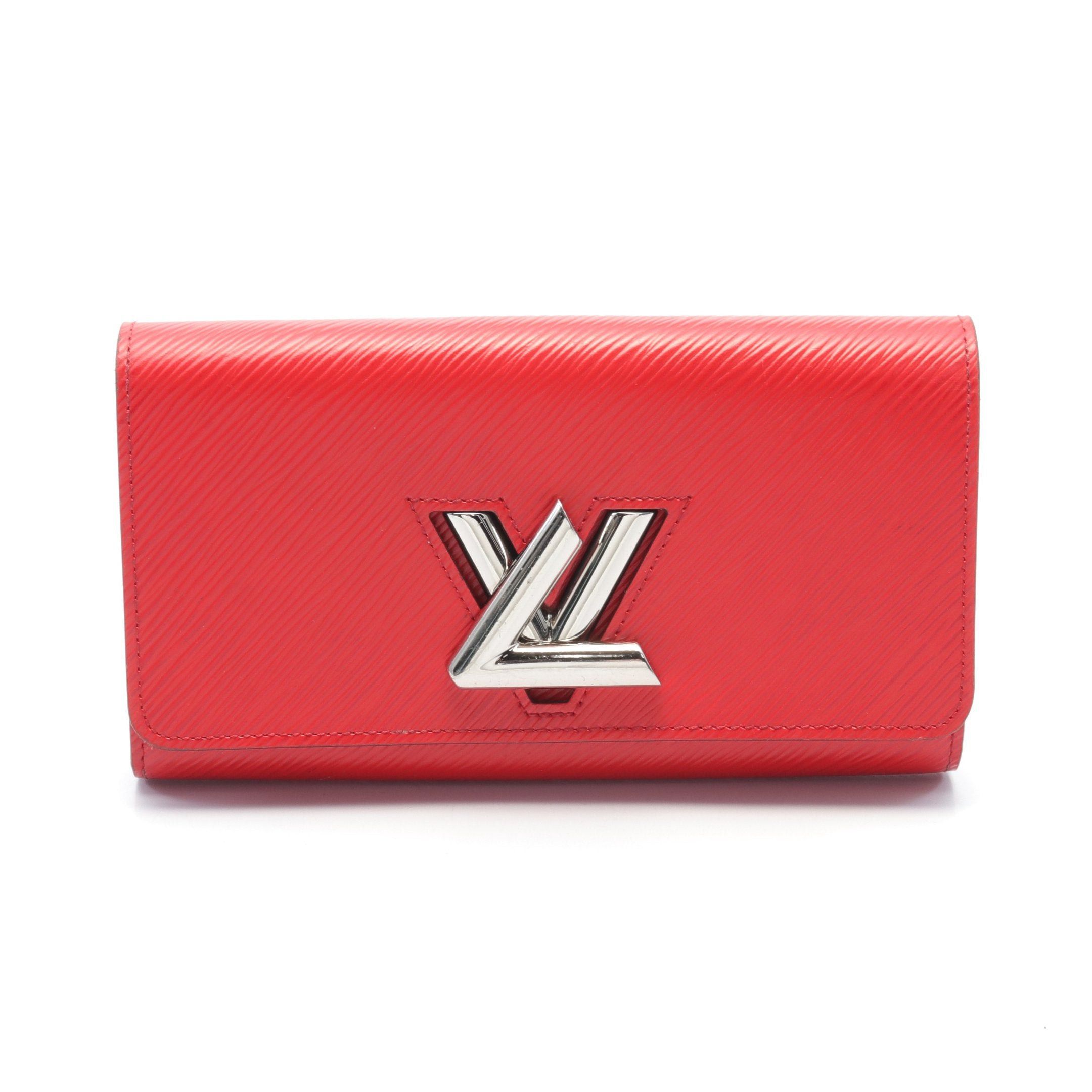 Louis Vuitton Louis Vuitton Portefeuil Twist Epi Coquelicot Bi-Fold Long Wallet Leather Red Size ONE SIZE - 1 Thumbnail