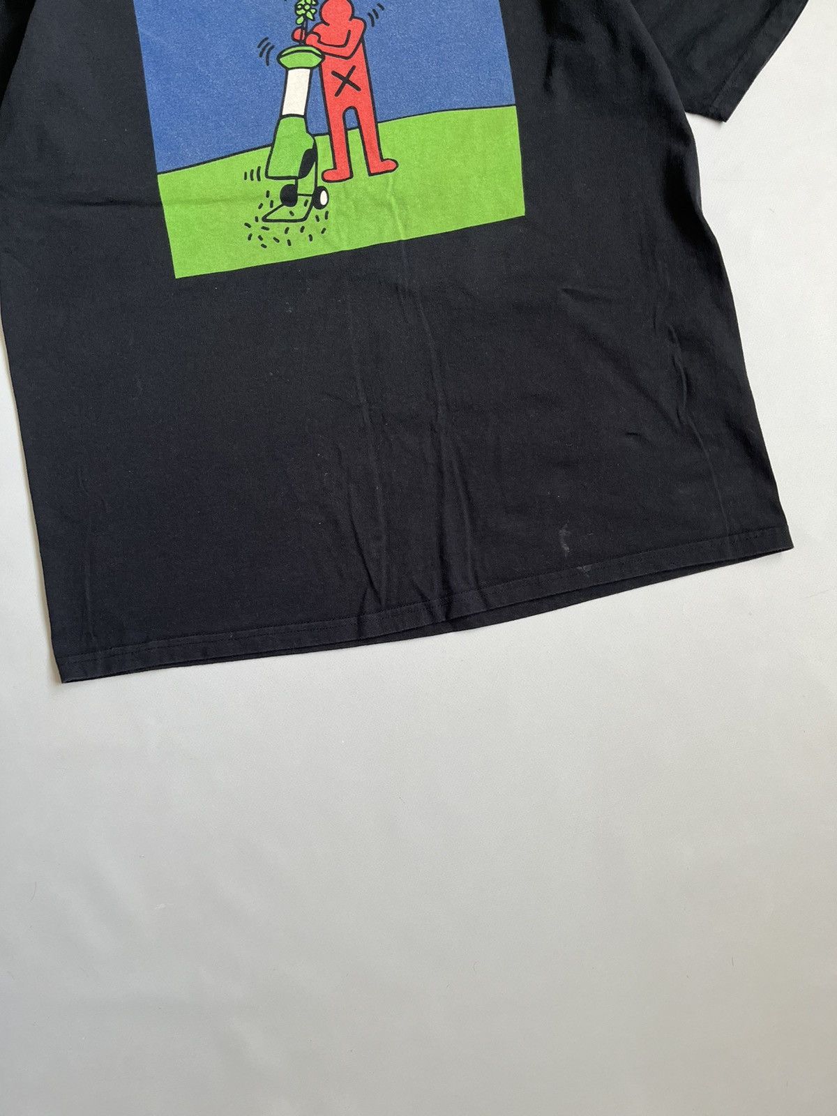 Keith Haring Vintage Jerzees Keith Haring Black Men Printed T-shirt Size US XL / EU 56 / 4 - 6 Thumbnail