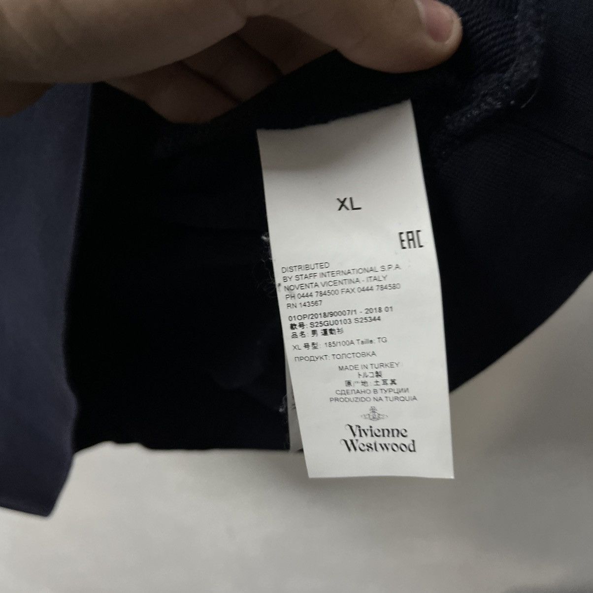 Vivienne Westwood Vivienne Westwood Sweatshirt Navy XL Size US XL / EU 56 / 4 - 10 Thumbnail