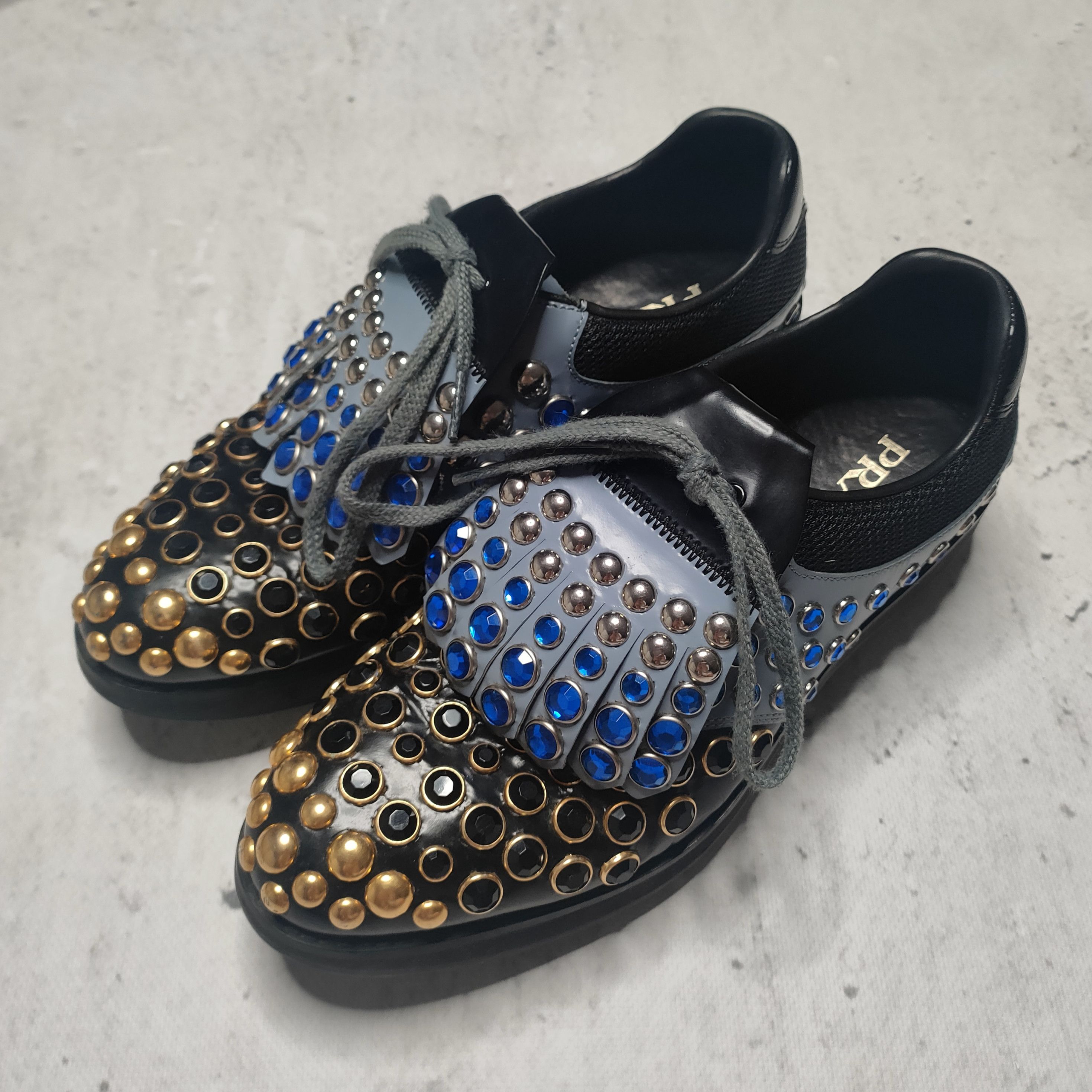 Prada Prada SS2012 runway rhinestone studded golf soccer shoes Size US 9 / IT 39 - 2 Thumbnail