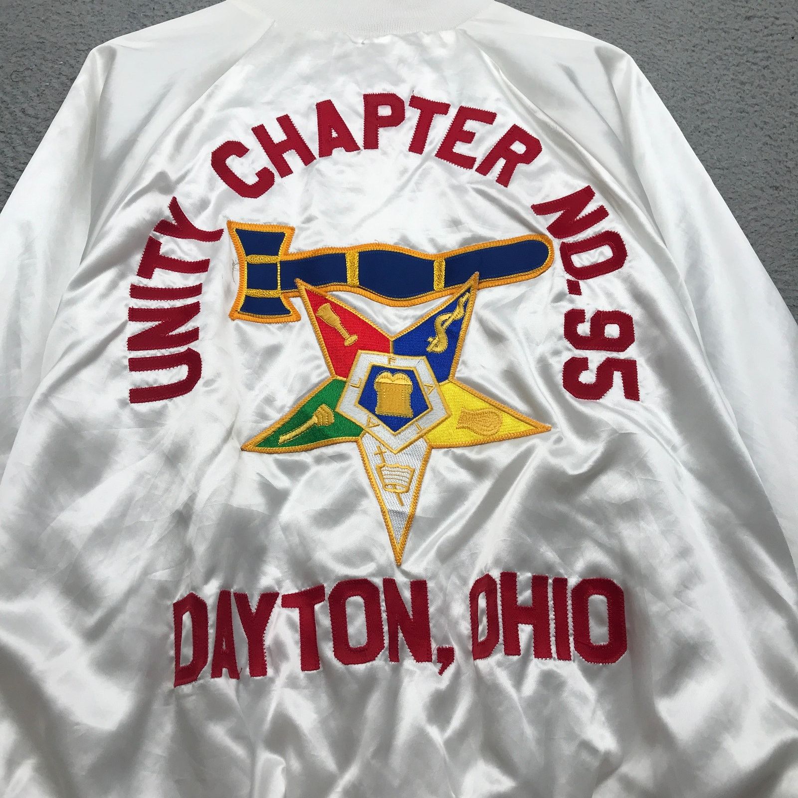 Auburn Sportswear Vintage 70s Auburn OES Unity Bomber Jacket Mens XL Gray Size US XL / EU 56 / 4 - 8 Thumbnail
