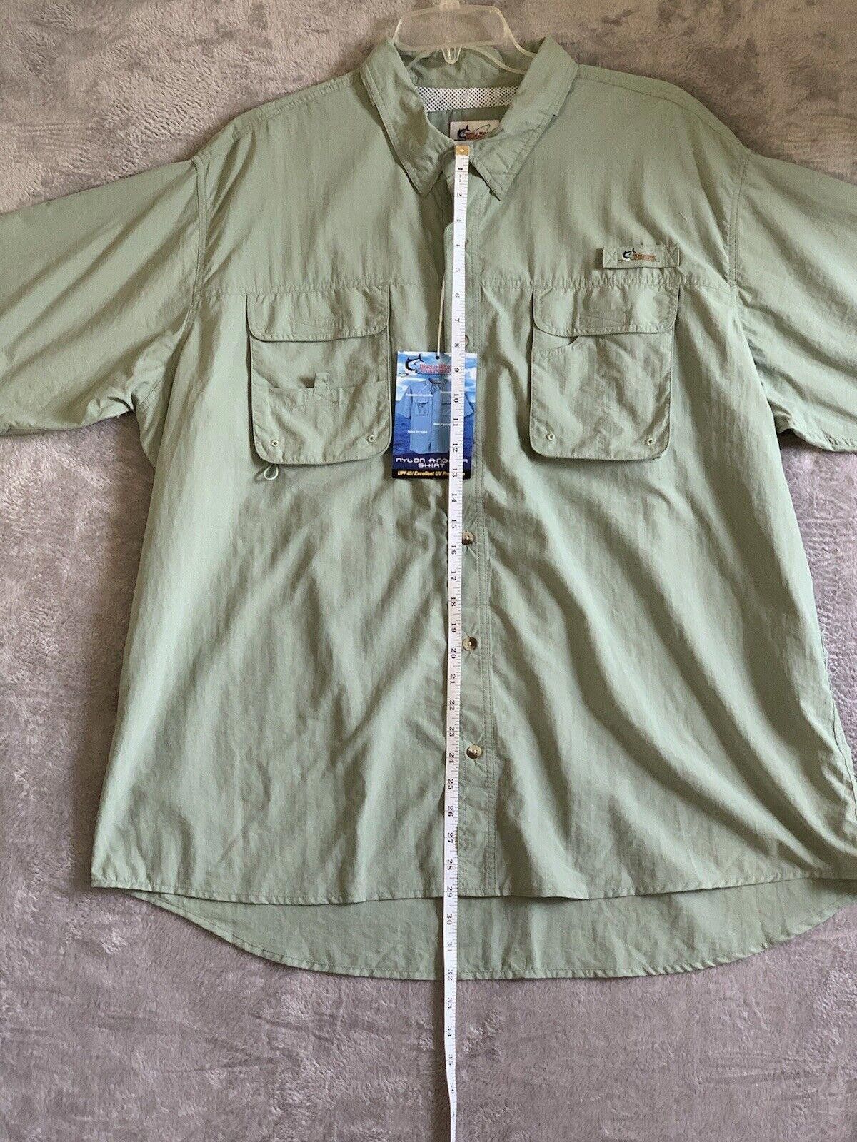 Designer World Wide Sportsman Mens 3XL VENTED Fishing Shirt Size US XXL / EU 58 / 5 - 6 Thumbnail