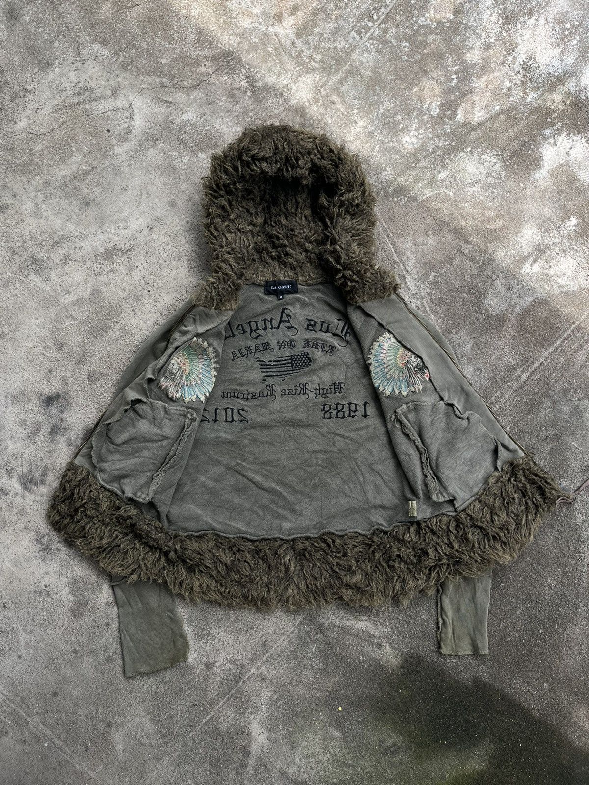 Japanese Brand VTG LA GATE INDIAN JAPANESE FUR HOODIE IFSIXWASNINE STYLE Size US M / EU 48-50 / 2 - 5 Thumbnail