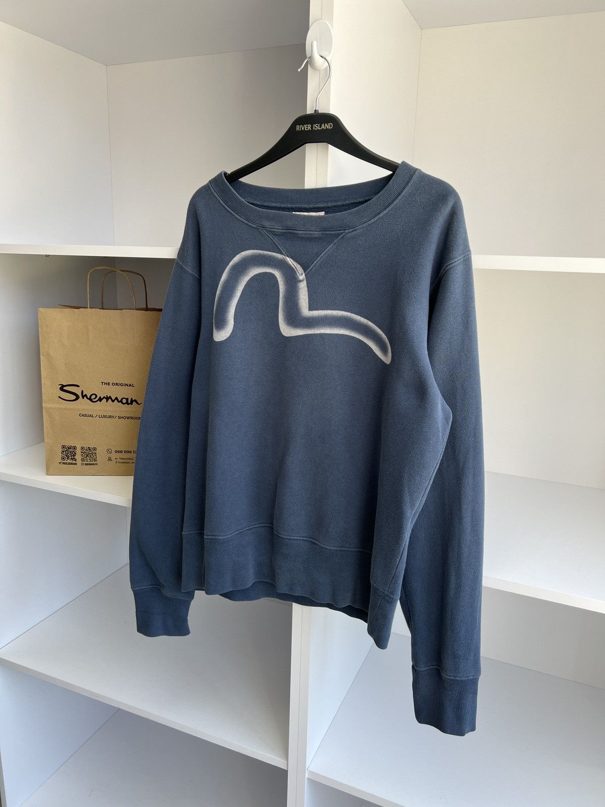 Evisu × Japanese Brand × Vintage Vintage Evisu sweatshirt Japanese Brand Streetwear Size US M / EU 48-50 / 2 - 2 Thumbnail