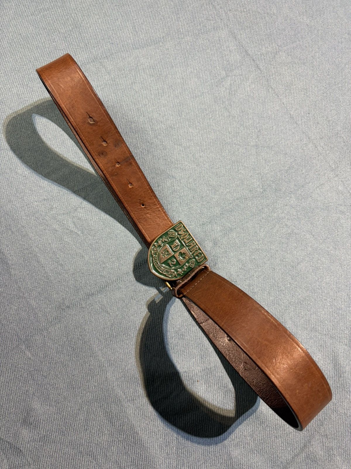 Dsquared2 Vintage Dsquared2 Collegiate Big Buckle Belt Size 38 - 5 Thumbnail
