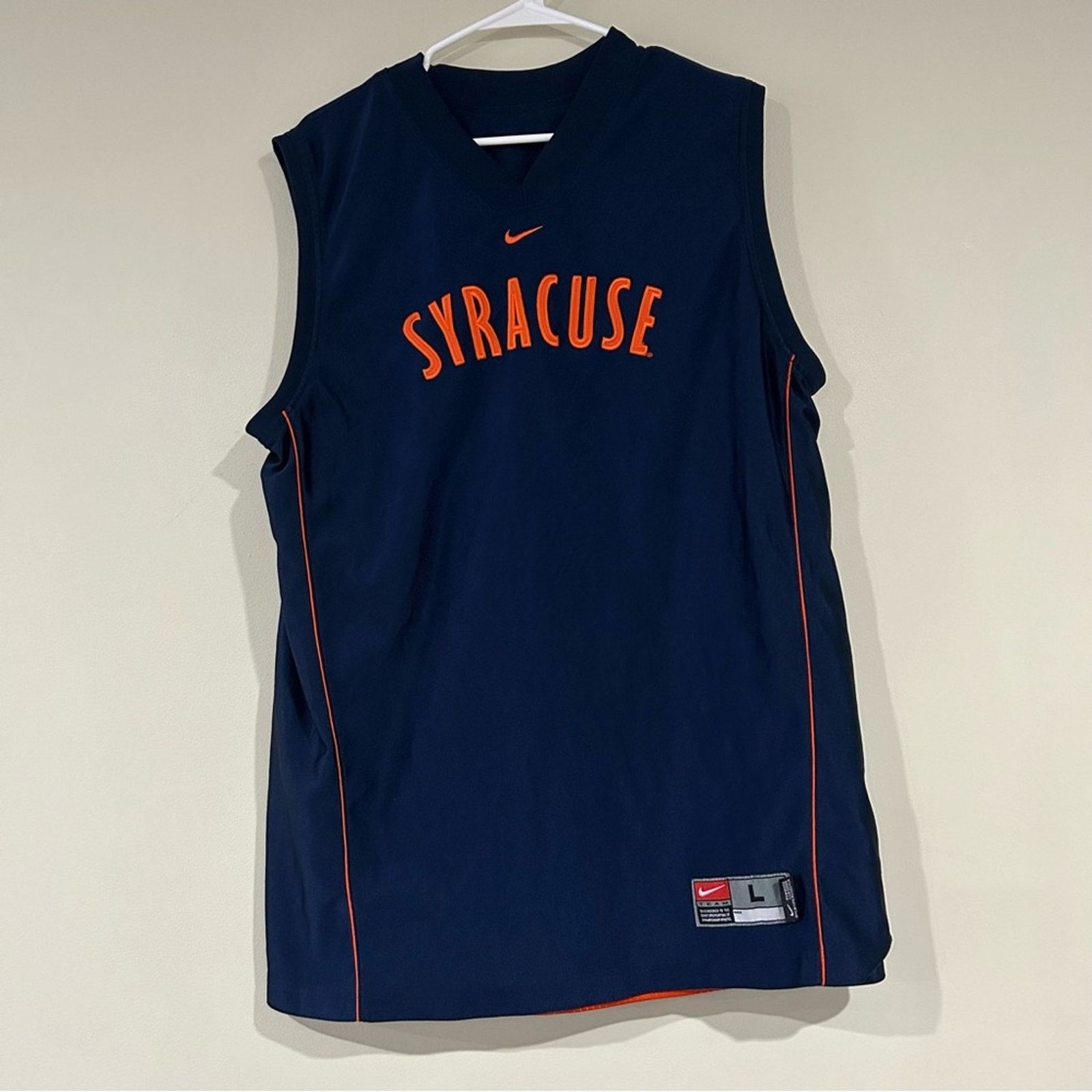 Nike Vintage Nike Syracuse Reversible Basketball Jersey Size US L / EU 52-54 / 3 - 1 Thumbnail