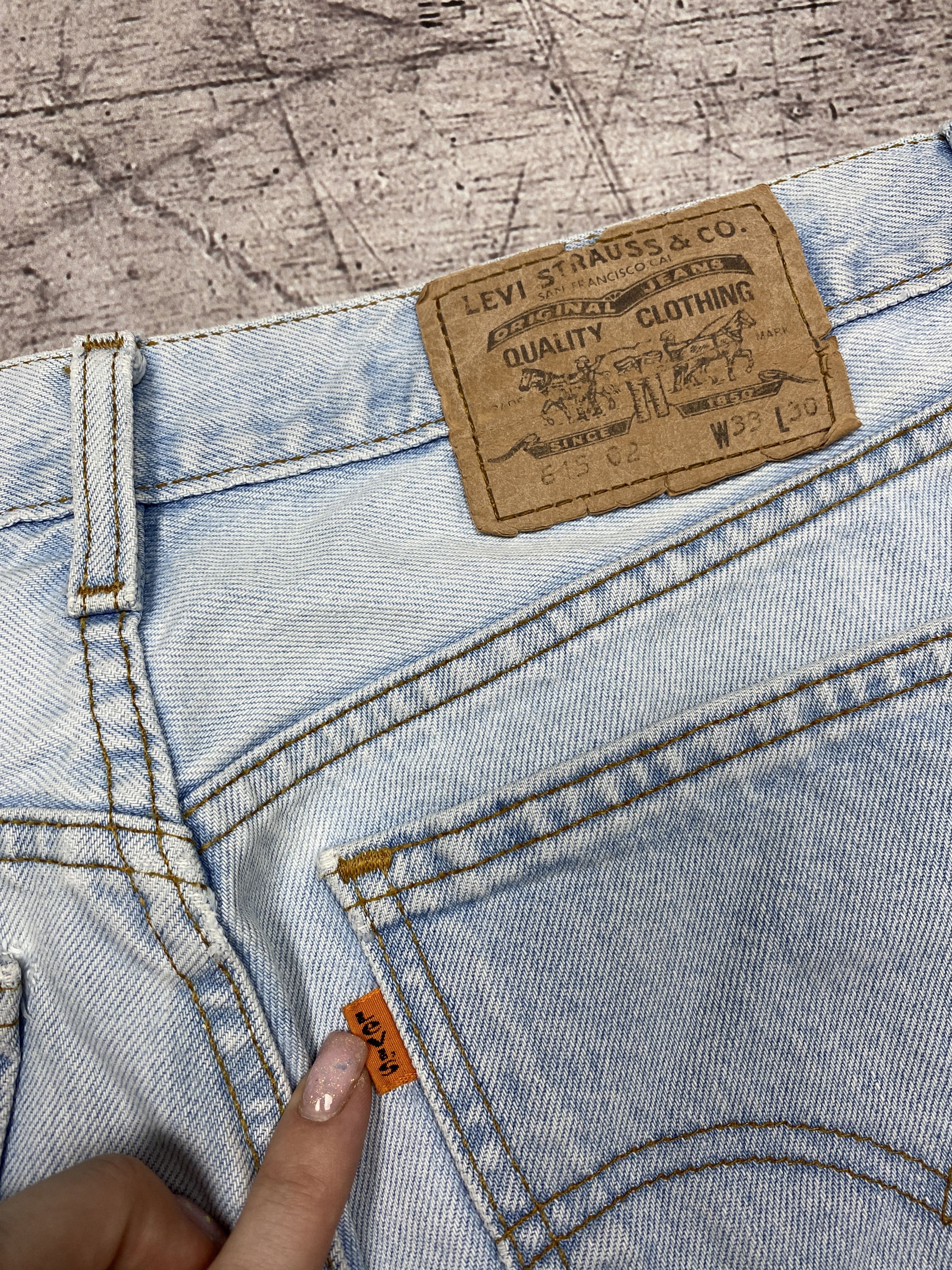 Levi's × Levi's Vintage Clothing × Vintage Levis 615 90s Vintage Mens Orange Tab Denim Pants Jeans Size US 33 - 2 Thumbnail
