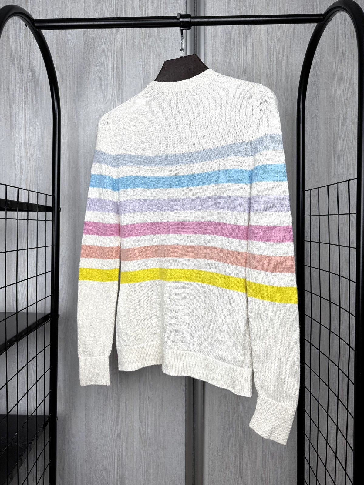 Chanel CHANEL 19c "La Pausa" Striped Multi Cashmere sweater Jumper Size XS / US 0-2 / IT 36-38 - 9 Thumbnail