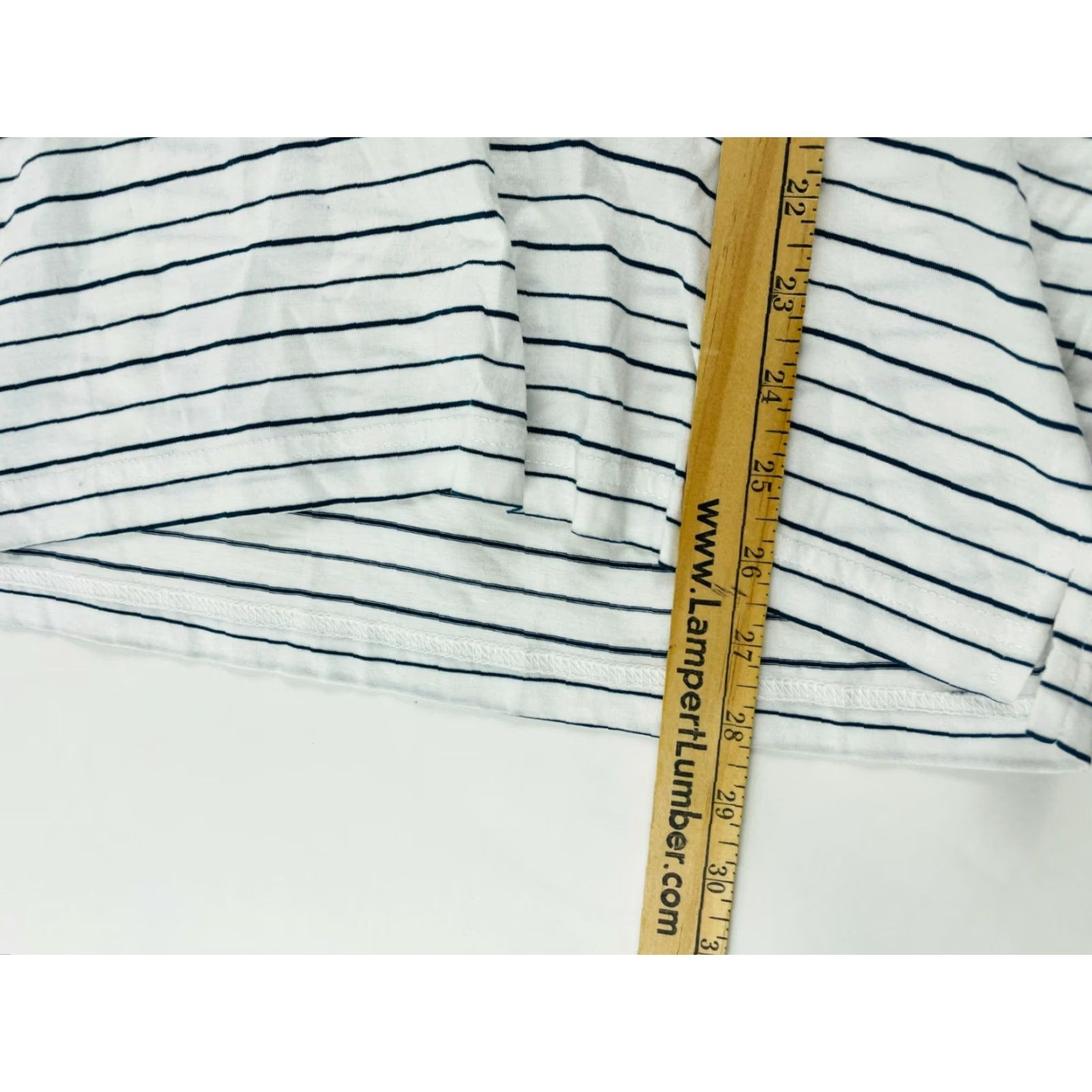 Vintage Proline Colours Polo Shirt Men's XL Navy White Striped Short Sleeve Polo Shirt Navy Blue White Striped XL Mens Size US XL / EU 56 / 4 - 4 Thumbnail