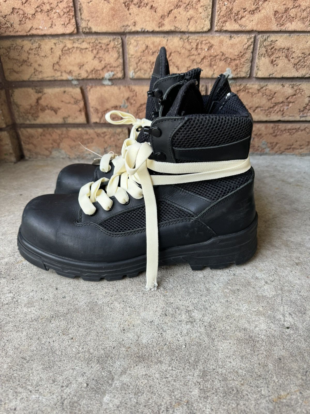 Vintage Black Vintage Military Combat Zip Ankle Boots Size US 11 / EU 44 - 7 Thumbnail