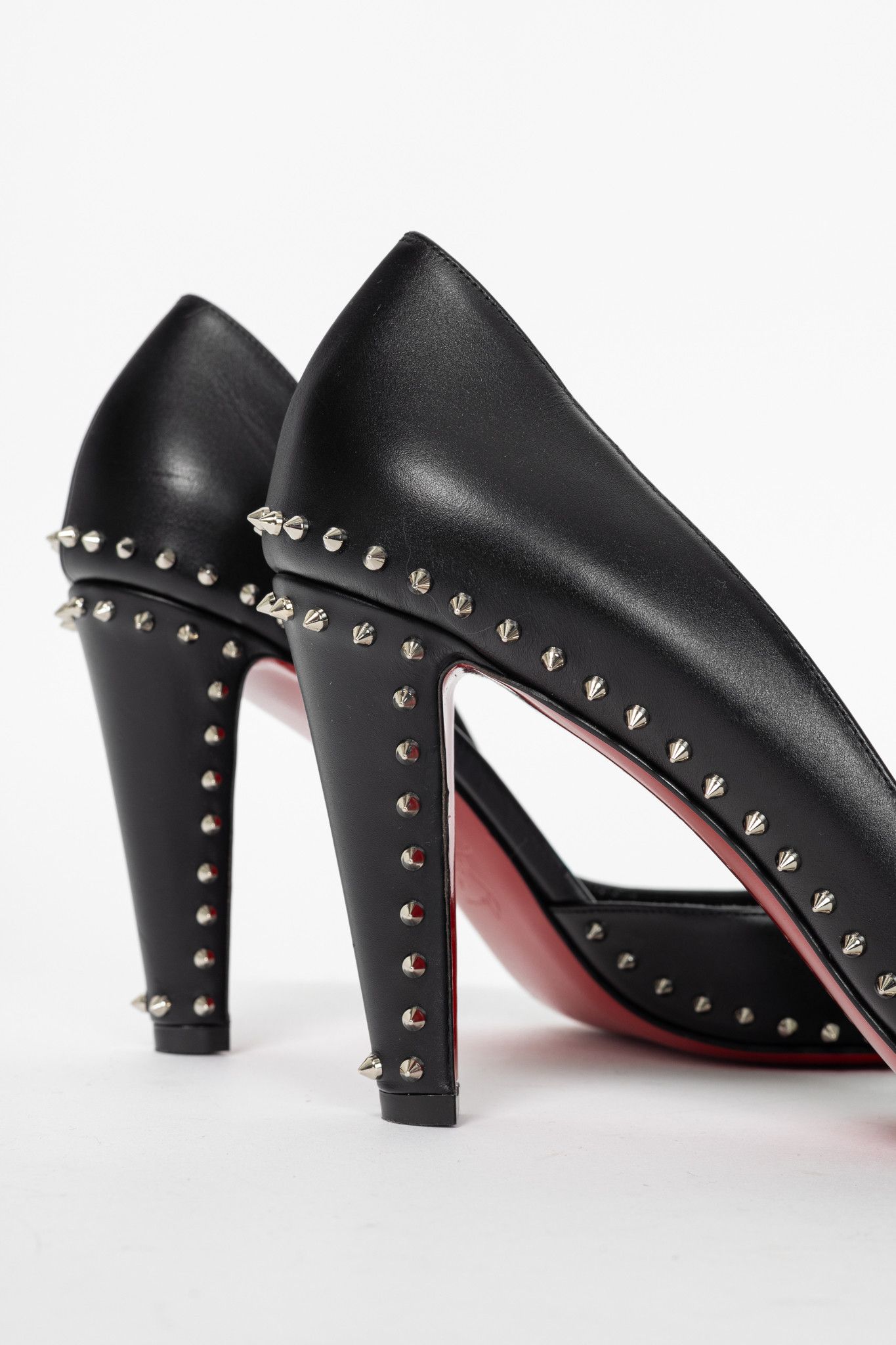 Christian Louboutin Christian Louboutin Vidura Calfskin Spike D'Orsay Heels Size US 10.5 / IT 40.5 - 8 Thumbnail