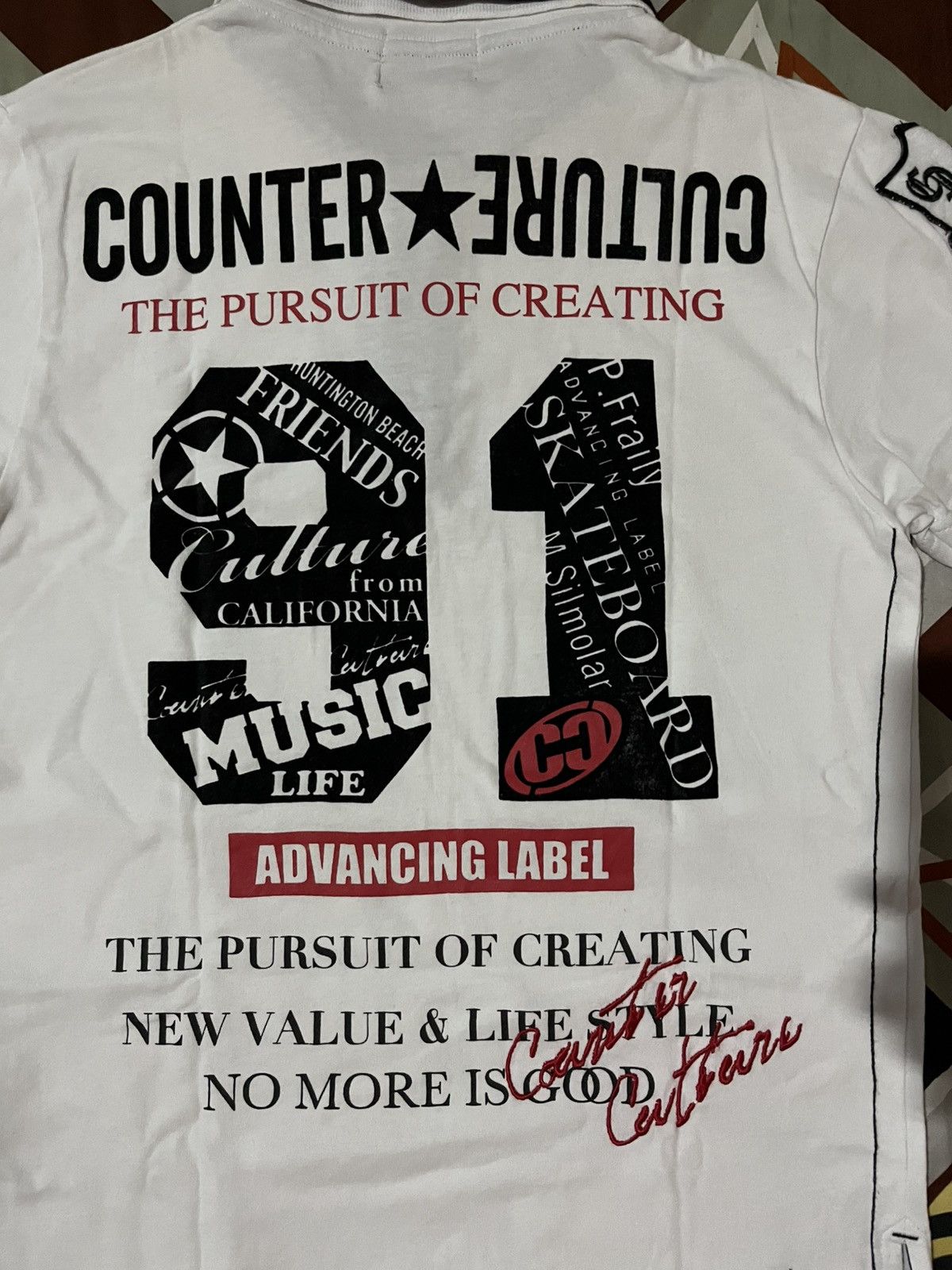 Vintage 🔥 Rare Item Counter Culture Skateboarding Poem Polo Shirt Size US M / EU 48-50 / 2 - 8 Thumbnail