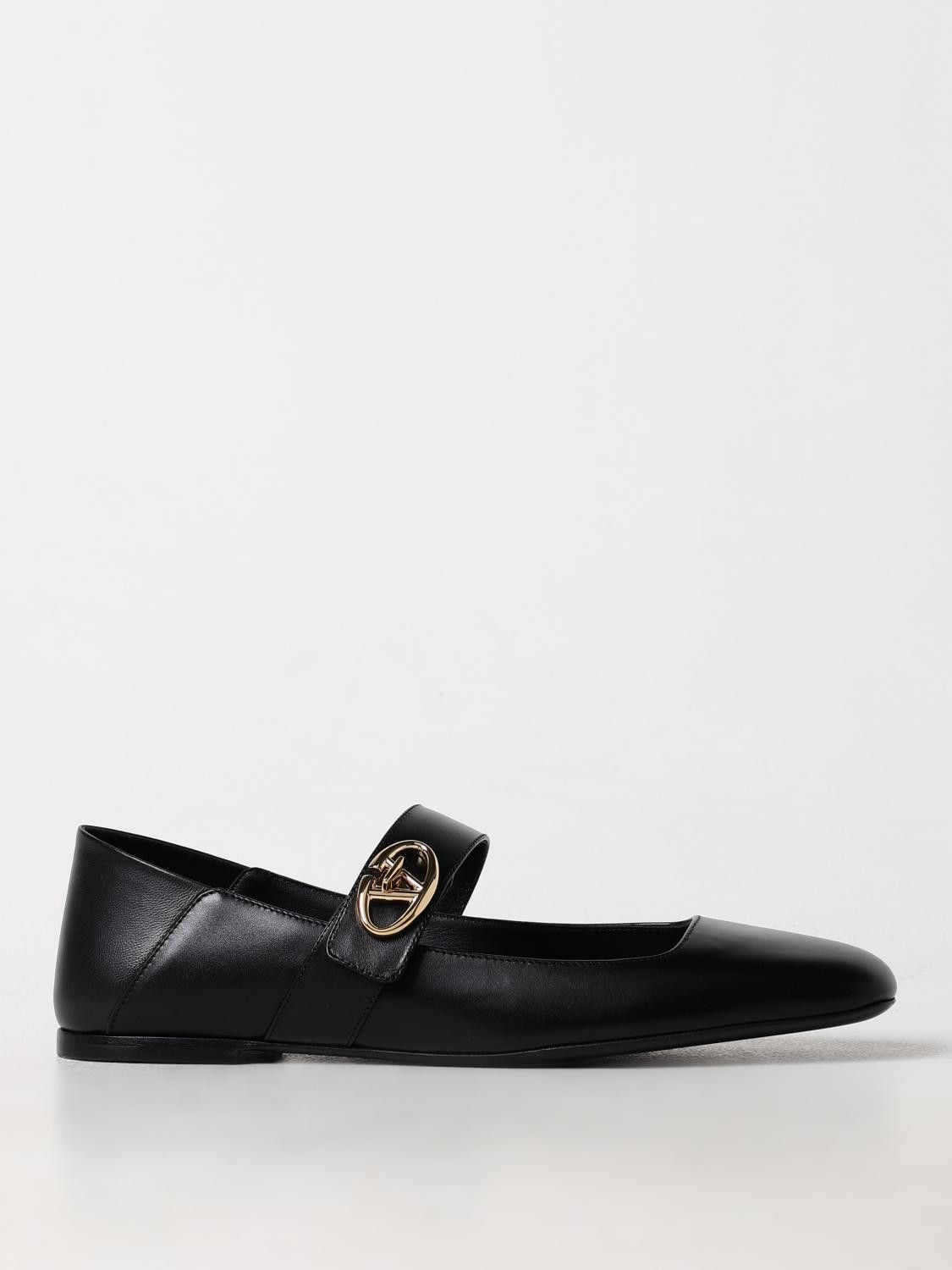 Valentino o1s22i1n0924 Vlogo Locker Mary-Jane Shoes in Black Size US 6 / IT 36 - 1 Thumbnail
