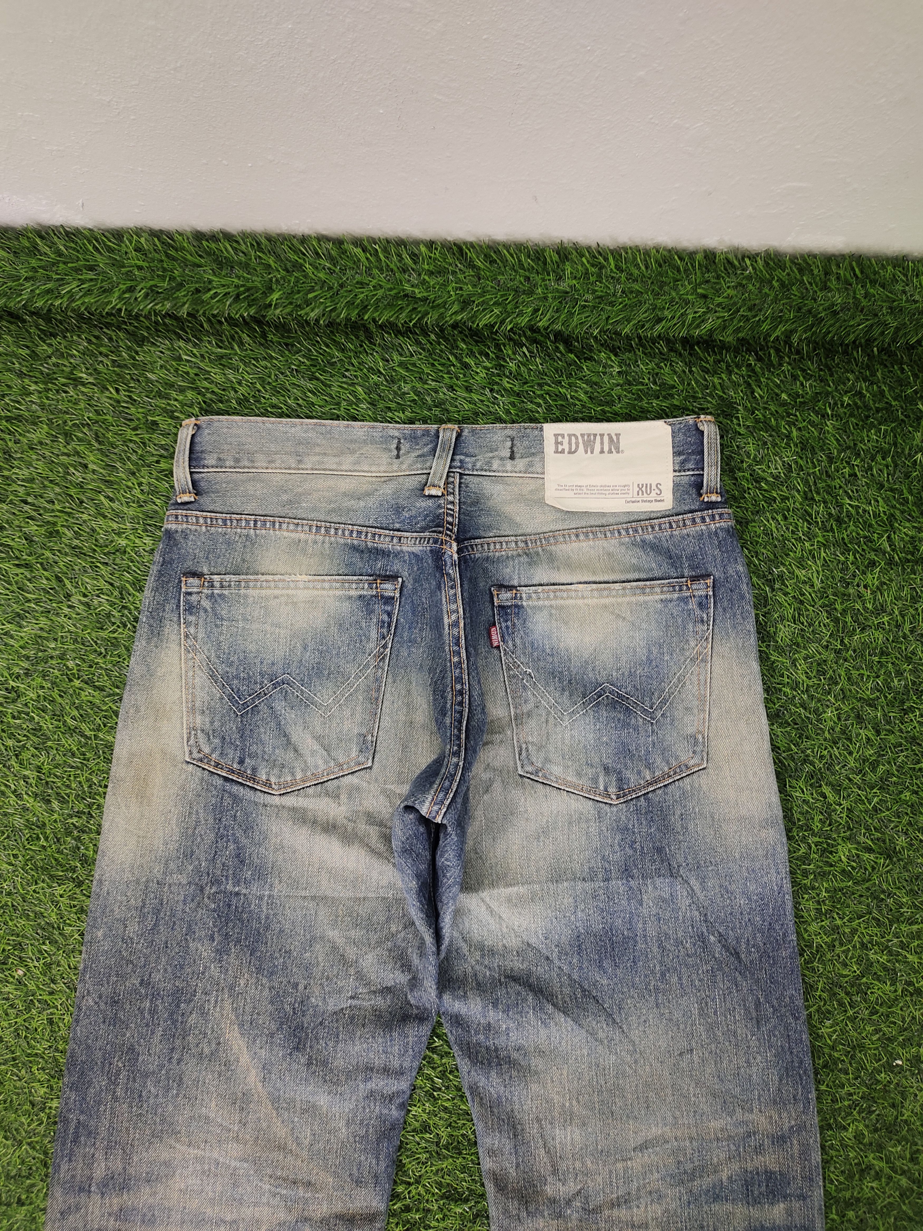 Edwin Vintage Edwin Xvs Japan Clawmark Distress Faded Jeans Size US 30 / EU 46 - 8 Thumbnail