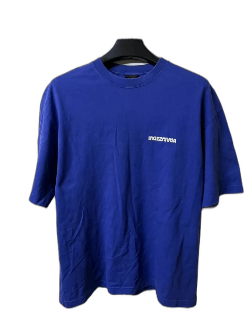 Balenciaga Balenciaga Reversed Embroidered Logo Short Sleeve Size US M / EU 48-50 / 2 - 1 Thumbnail
