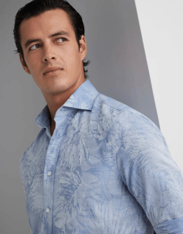 Brunello Cucinelli Shirt in Bright Blue Size US S / EU 44-46 / 1 - 4 Thumbnail