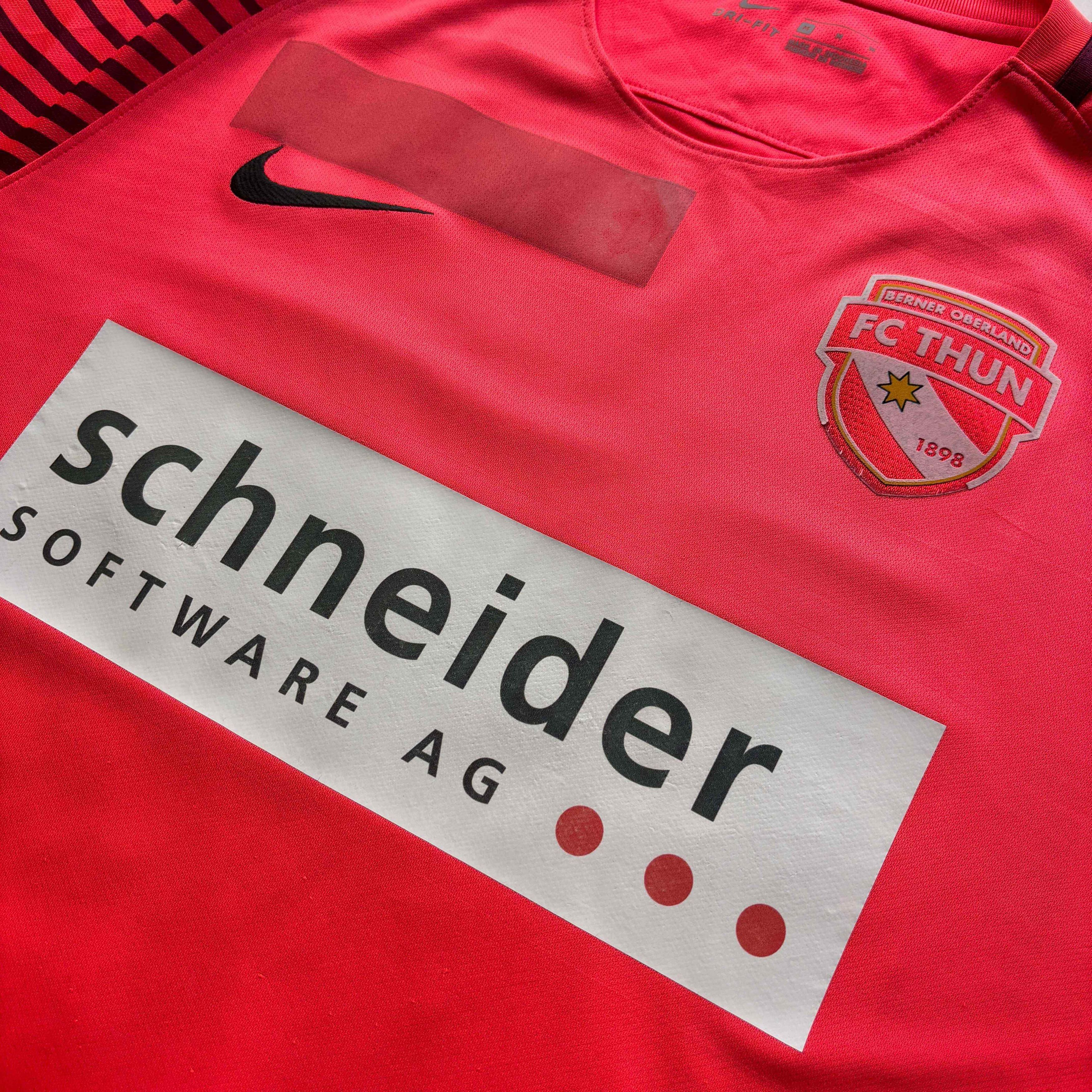 Nike MATCH WORN FC Thun 2017-18 home Hornung football jersey M Size US M / EU 48-50 / 2 - 3 Thumbnail