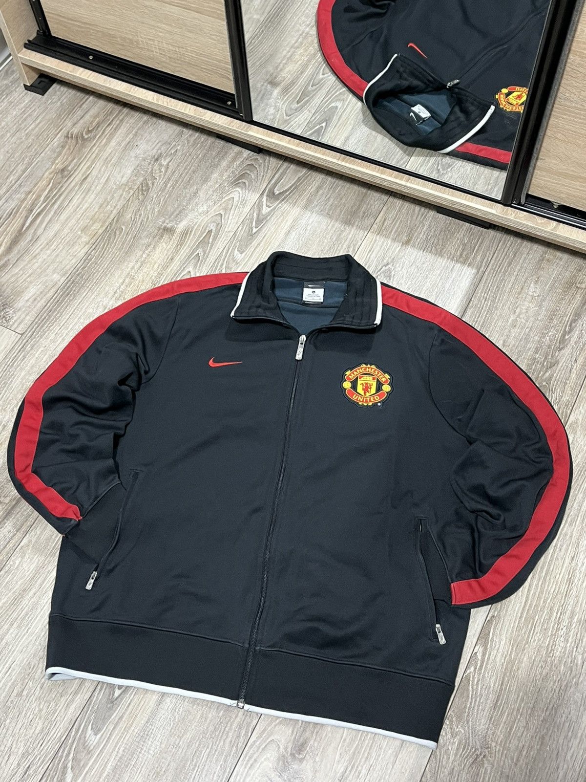 Nike Nike Vintage Zip-Hoodie Manchester United 2014/15 Soccer Size US XL / EU 56 / 4 - 1 Thumbnail