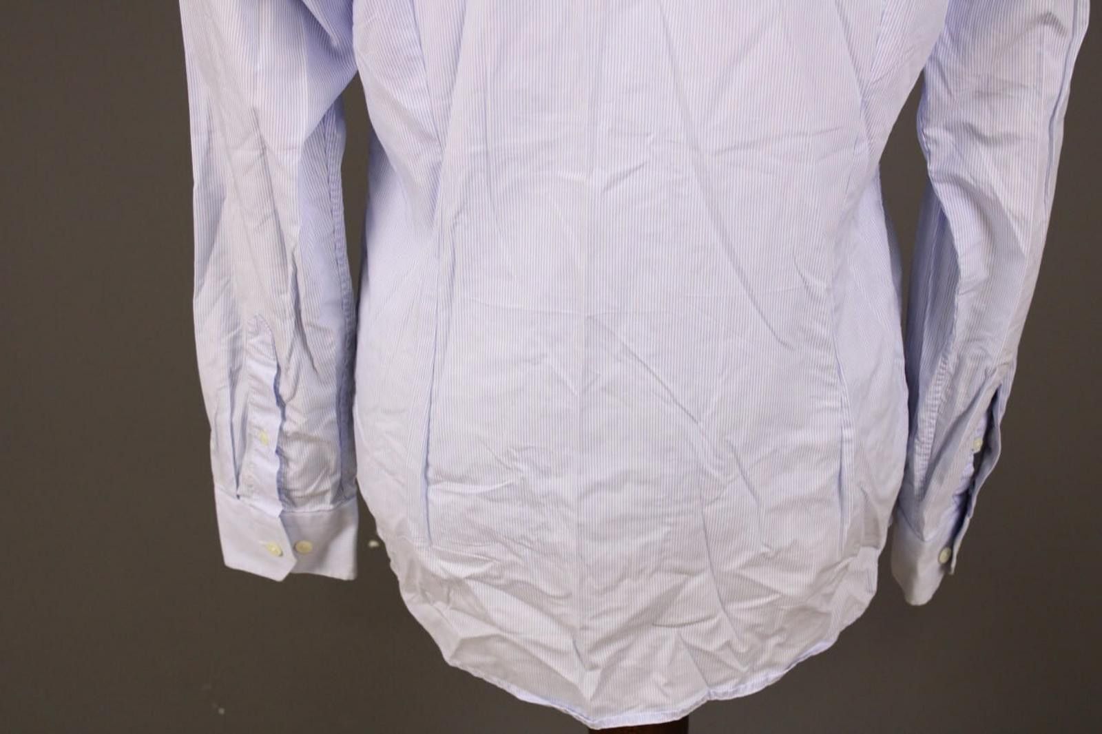 Eton Eton Slim Fit Blue Pinstripe Button Dress Shirt Size 16 41 L Size US M / EU 48-50 / 2 - 8 Thumbnail