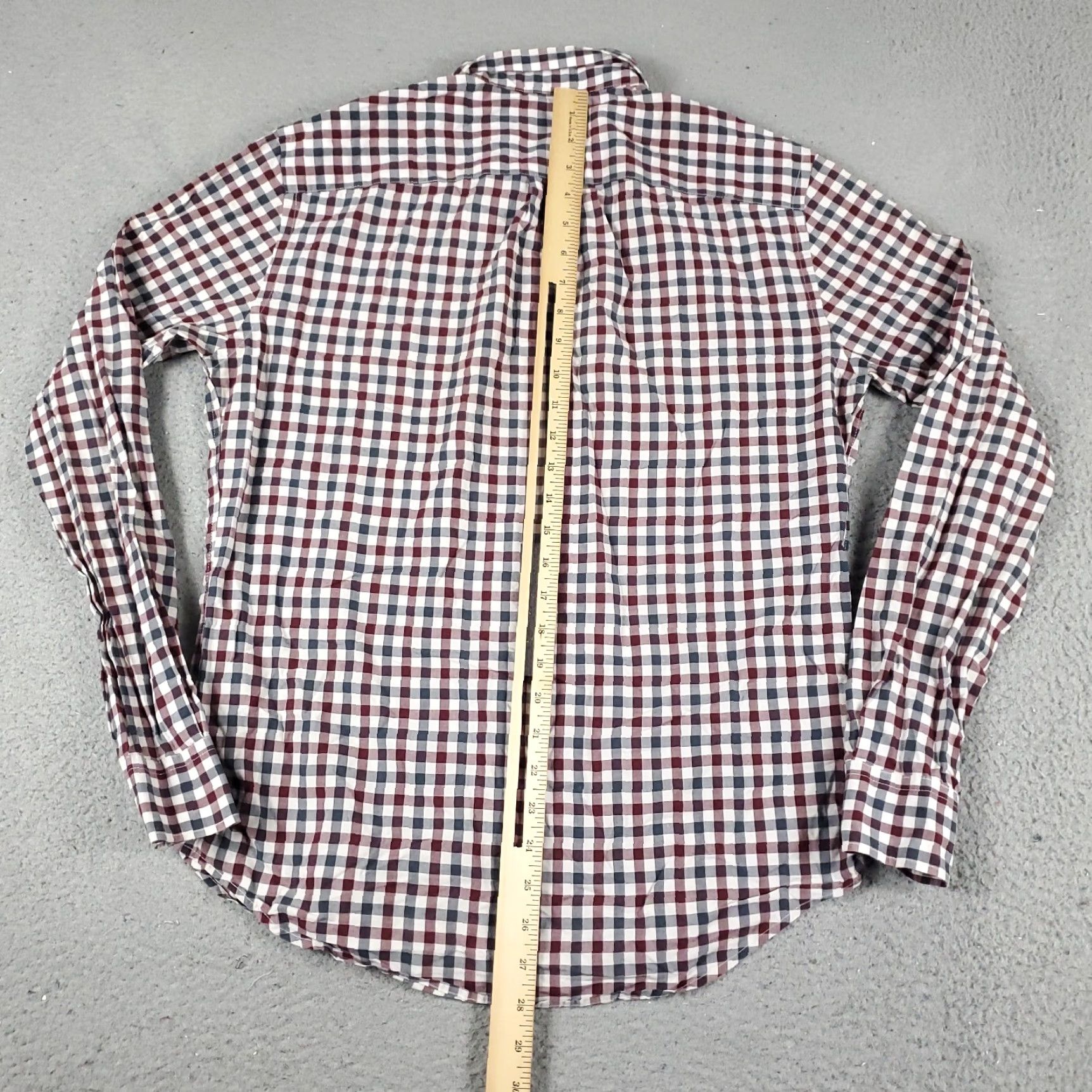American Eagle Outfitters American Eagle Shirt Casual Button-Up Long Sleeve Mens Small Red Check Size US S / EU 44-46 / 1 - 6 Thumbnail