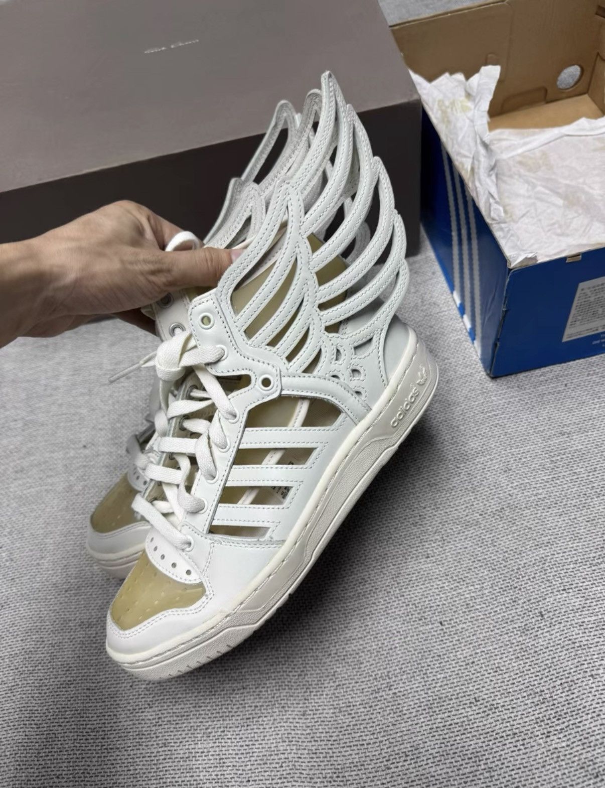 Jeremy Scott Adidas by Jeremy Scott FW14 Tiger Print Tail Sneakers