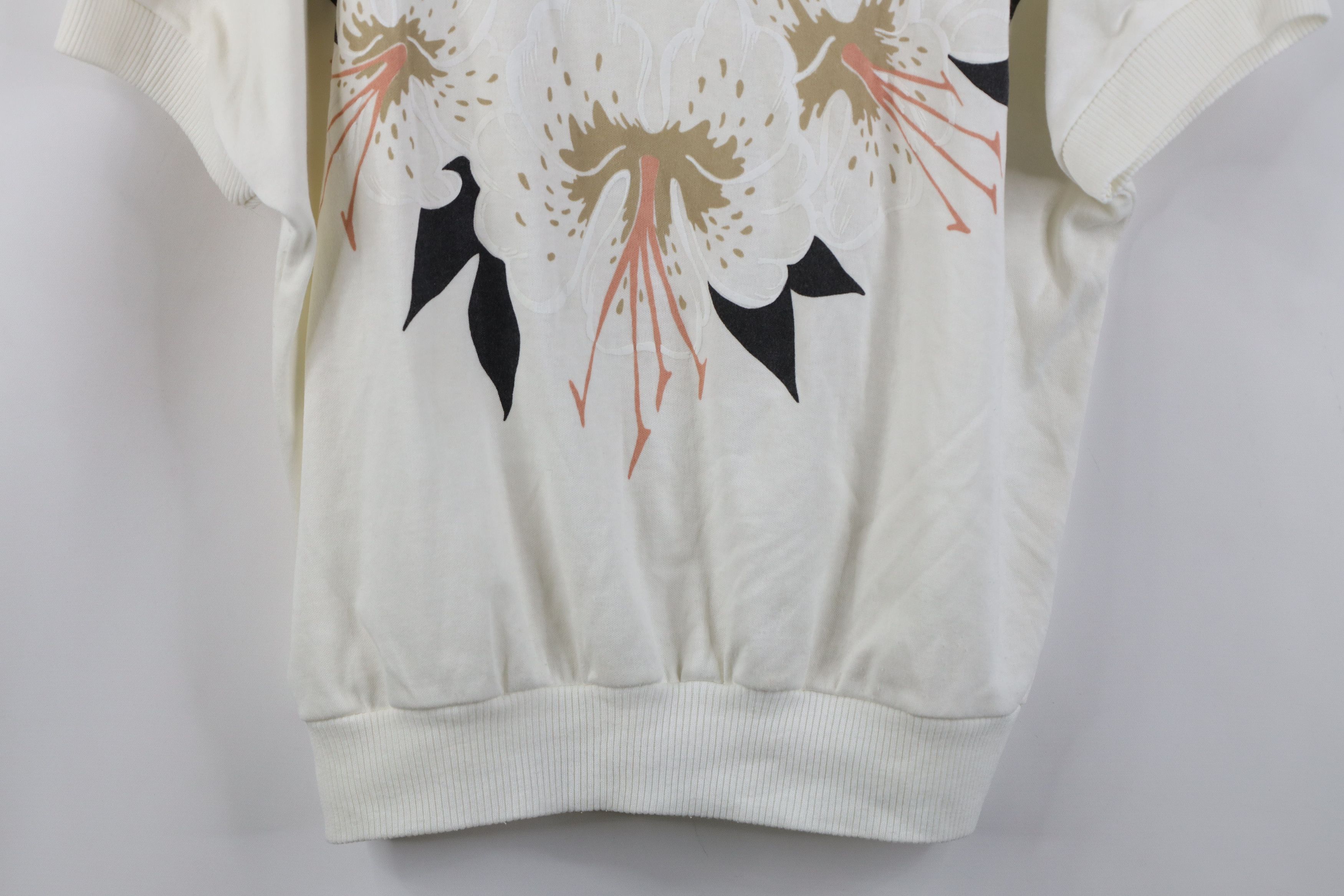 Vintage Vintage 80s Streetwear Dolman Sleeve Flower Pullover T-Shirt Size M / US 6-8 / IT 42-44 - 3 Thumbnail