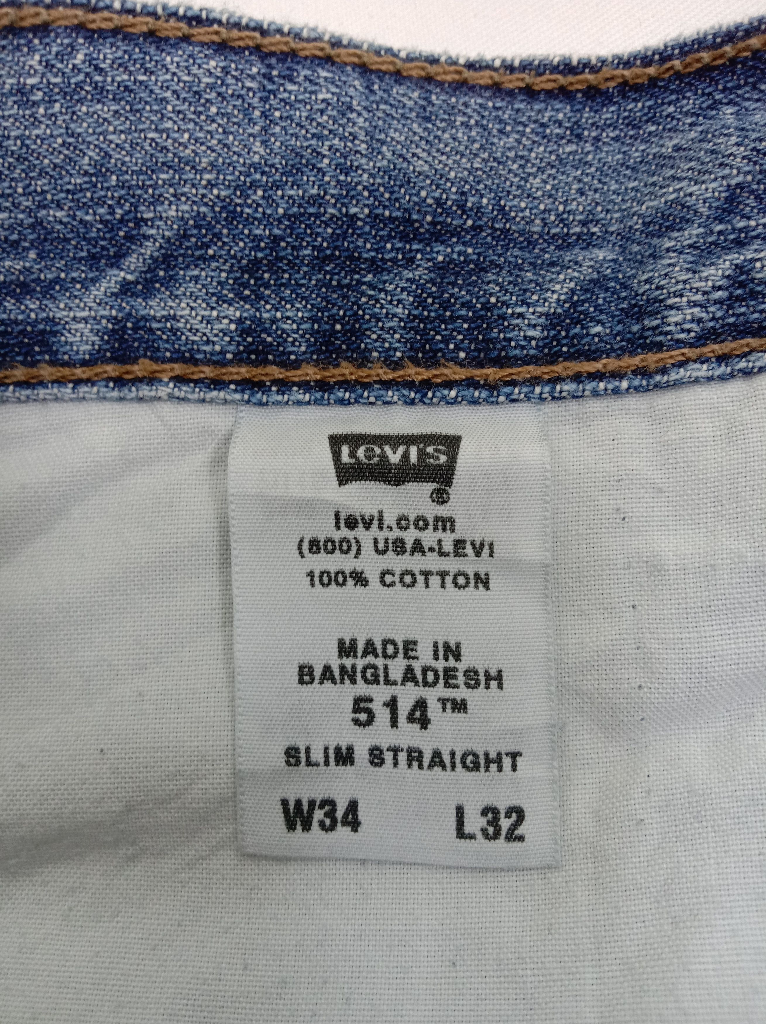 Levi's Vintage Levi's 514 Jeans Blue Wash Slim Straight Denim Size US 34 / EU 50 - 14 Thumbnail