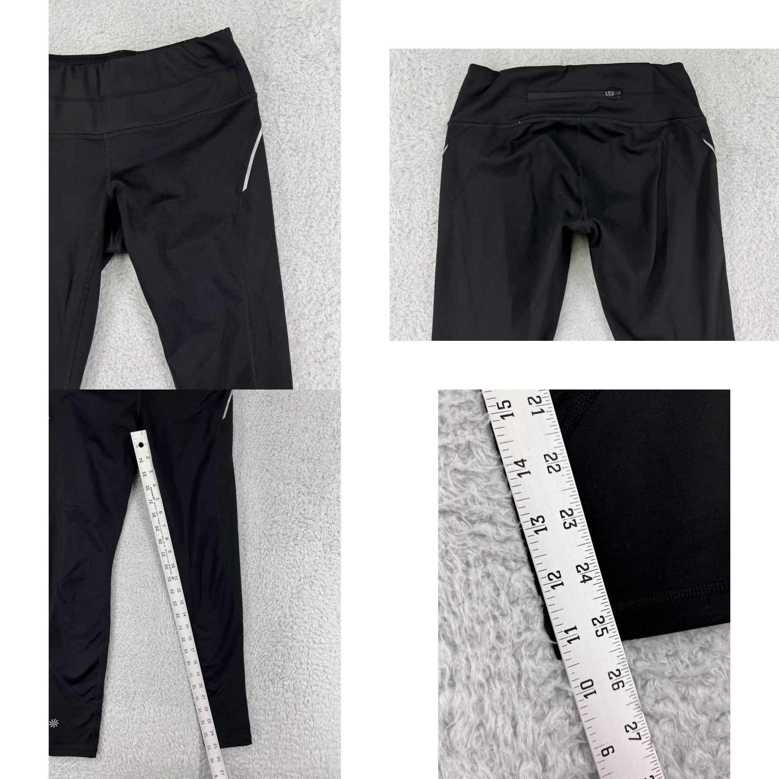 Athleta Athleta Pants Womens Extra Small Petite Black Leggings Polyester Stretch Yoga Size 26" / US 2 / IT 38 - 8 Thumbnail