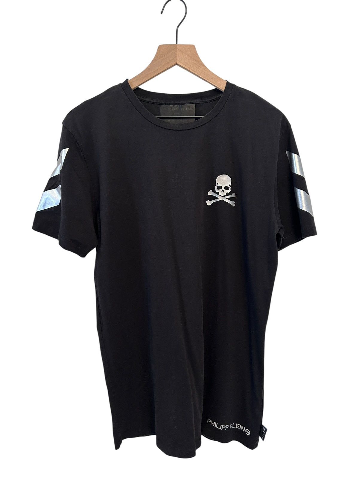 Philipp Plein Philipp Plein Black Rear Monogram T-Shirt Black XL Size US XL / EU 56 / 4 - 1 Thumbnail
