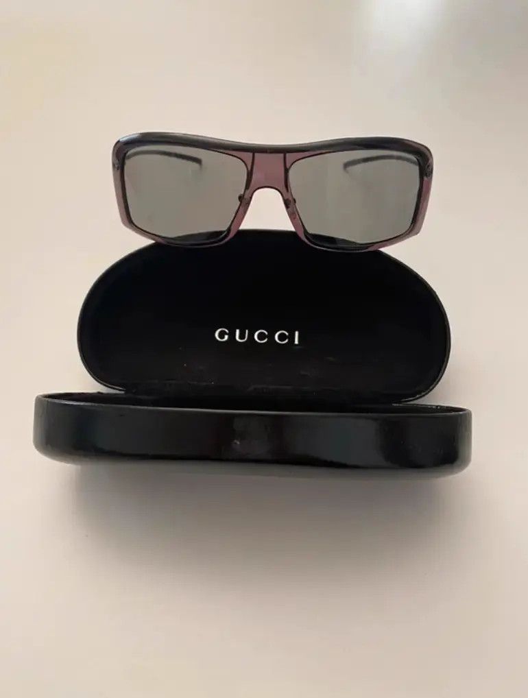 Gucci × Tom Ford × Vintage GUCCI Sunglasses gg1465 Wrap Shield Rimless Mask RI912 Size ONE SIZE - 2 Thumbnail