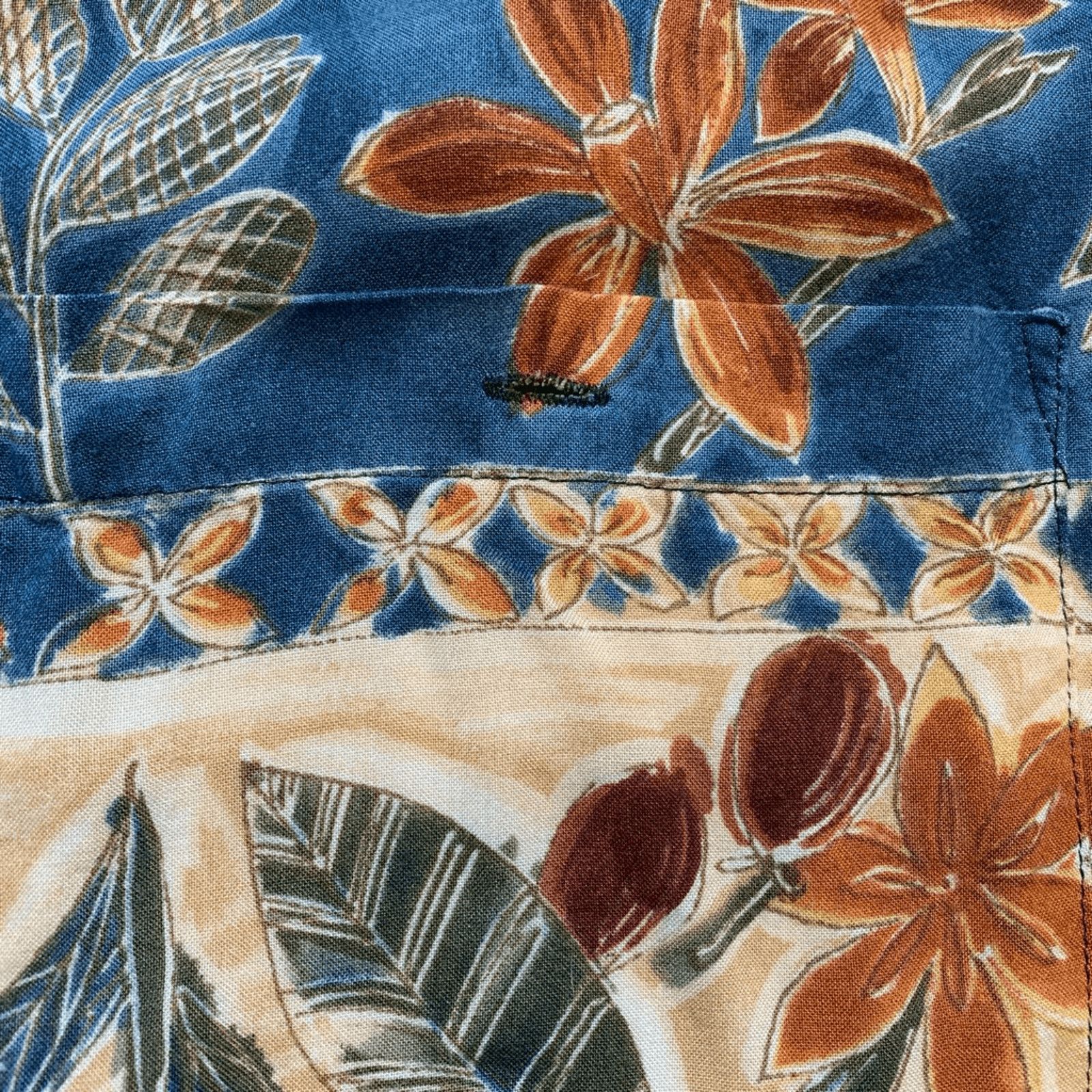 Vintage Vintage 90s Campia Moda Rayon Printed Shirt Blue Floral Top Size US XL / EU 56 / 4 - 5 Thumbnail