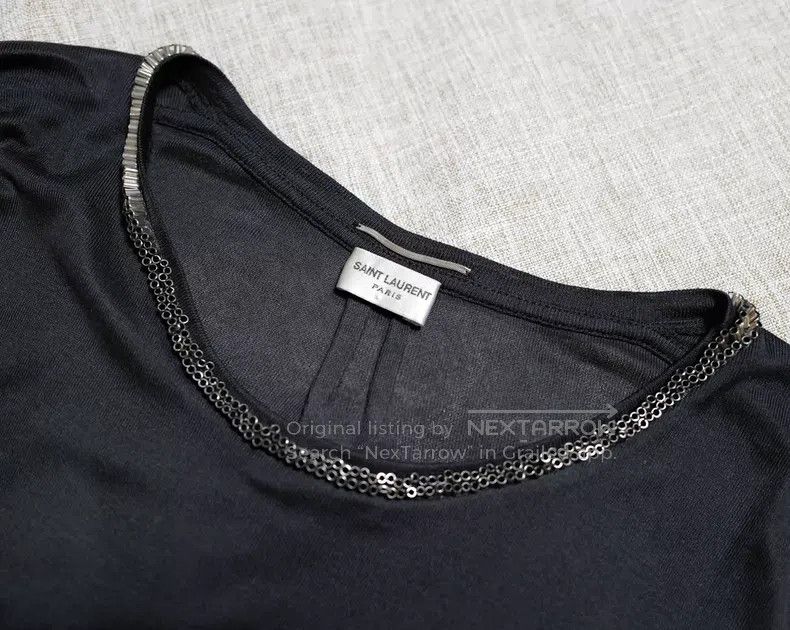 Saint Laurent Paris Saint Laurent Paris Pocket T-Shirt i Size US M / EU 48-50 / 2 - 3 Thumbnail