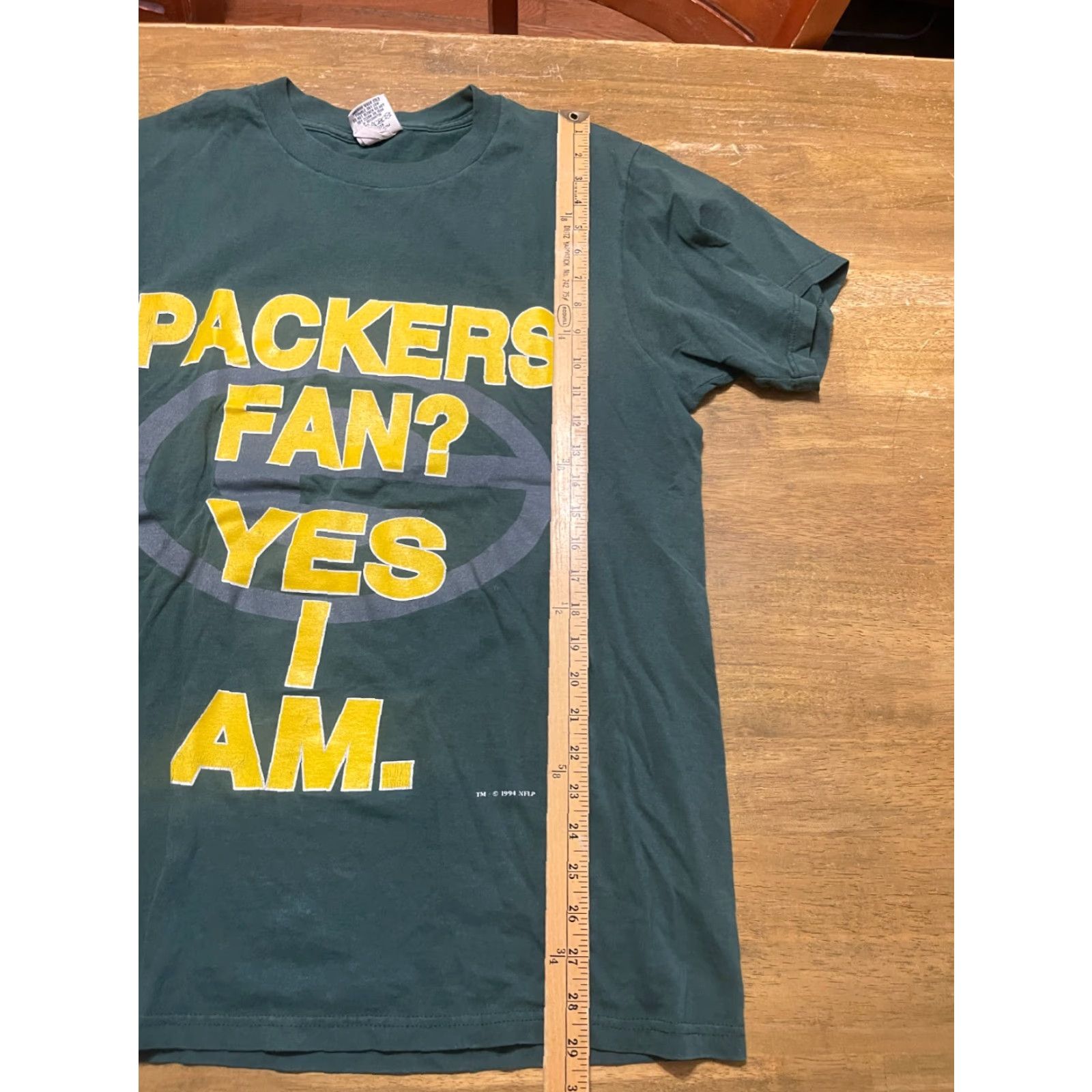 Nutmeg Nutmeg Shirt Mens Large Green Gray Packer Fan? Yes I am Nutmeg T-Shirt Short Sleeve Regular Vintage No? (adjust) Size US L / EU 52-54 / 3 - 5 Thumbnail
