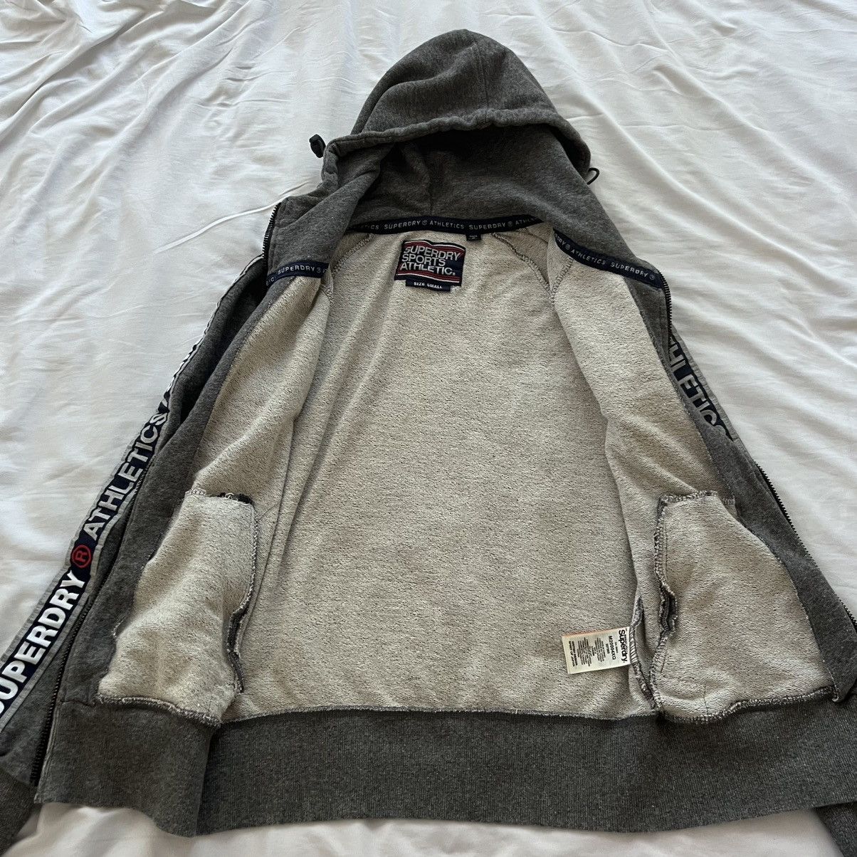 Superdry Superdry Full Zip Hoodie Unisex Small Taped Sleeves Size US S / EU 44-46 / 1 - 5 Thumbnail