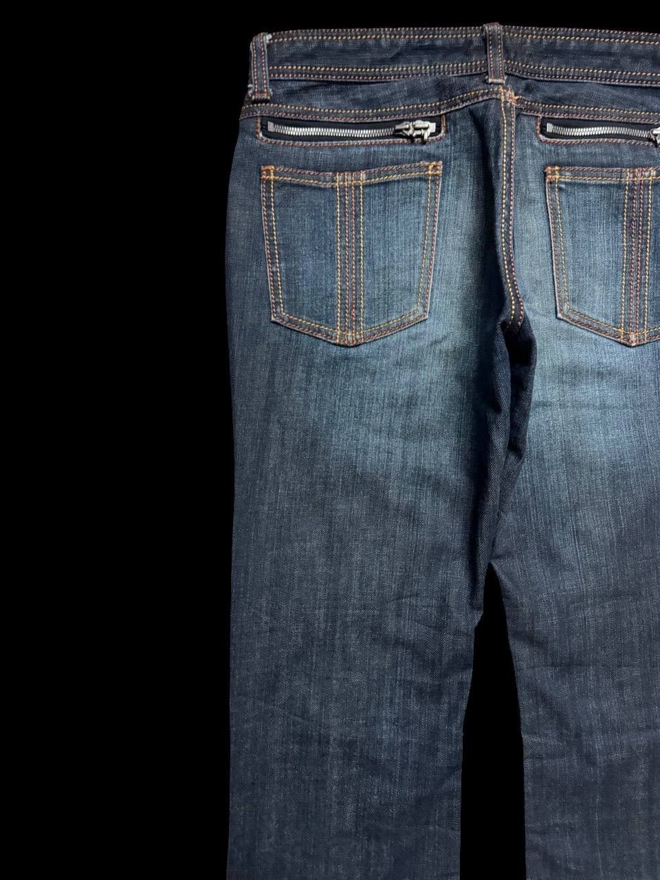 Vintage FLARE Vintage Schlussel Mudwash Distressed Bootcut Sick Jean Size US 31 - 16 Thumbnail